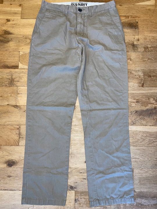 Old Navy OLD NAVY MEN'S CLASSIC CHINOS TROUSERS 30 L 30 Size US 30 / EU 46 - 1 Thumbnail