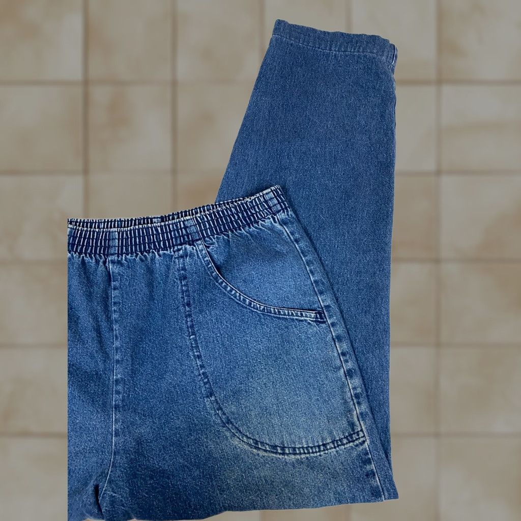 Vintage Sag Harbor Jeans 30x29 Blue Denim Straight Zip Pockets Womens Regular 30 in Inseam 29 in Retro Modern USA Designer Size 30" / US 8 / IT 44 - 1 Thumbnail