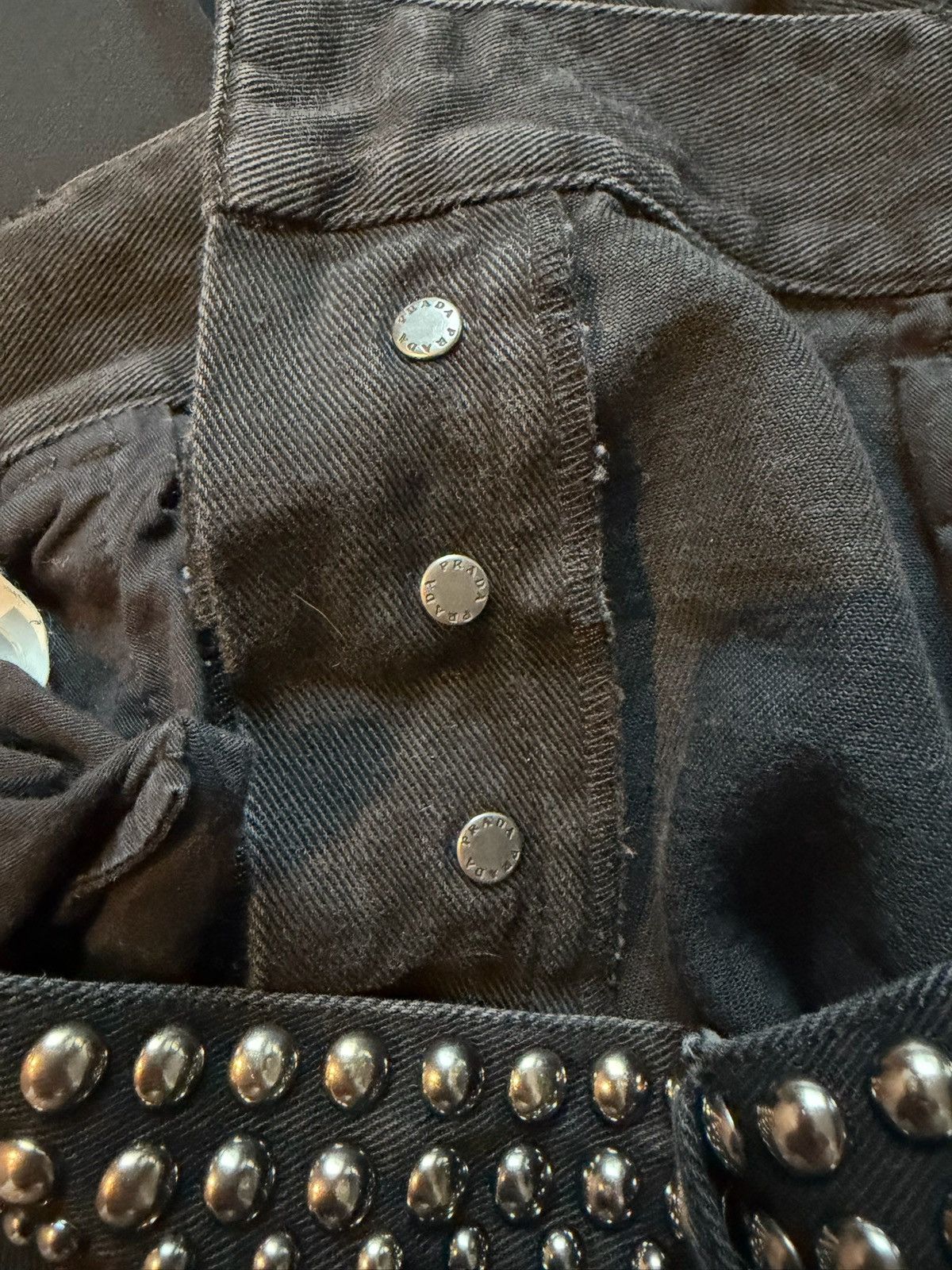 Prada 2012 studded denim jeans Size US 33 - 8 Thumbnail