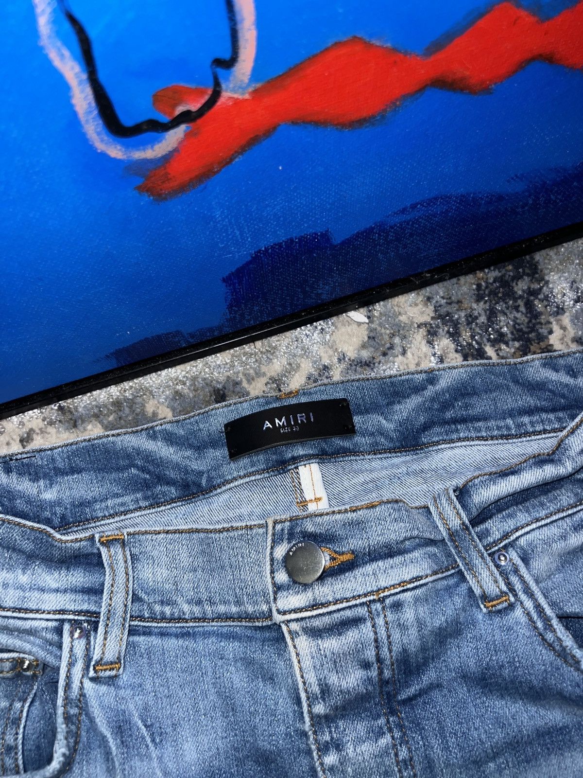 Amiri Amiri grey patch mx1 jeans Size US 33 - 3 Thumbnail
