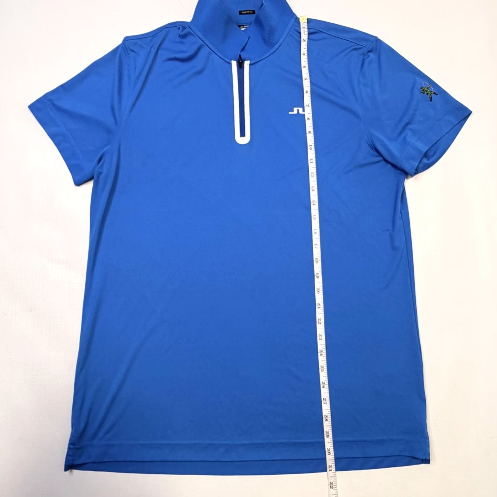 J.Lindeberg J.Lindeberg Polo Shirt Mens XL Blue Cliff Regular Fit Golf Performance Zip Mock Polo Size US XL / EU 56 / 4 - 3 Thumbnail