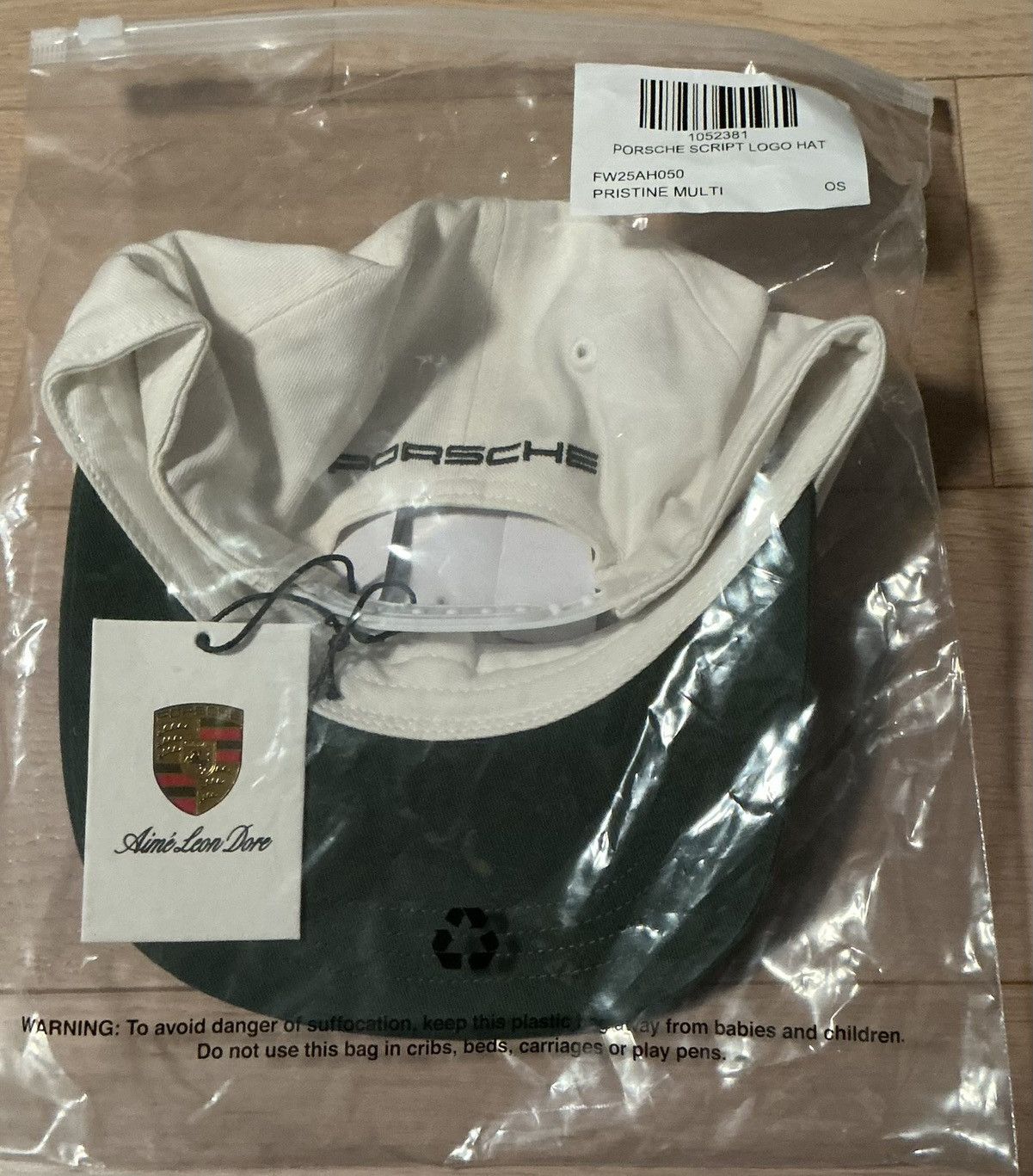 Aime Leon Dore ALD / Porsche Colorblock Logo Hat White Size ONE SIZE - 4 Thumbnail