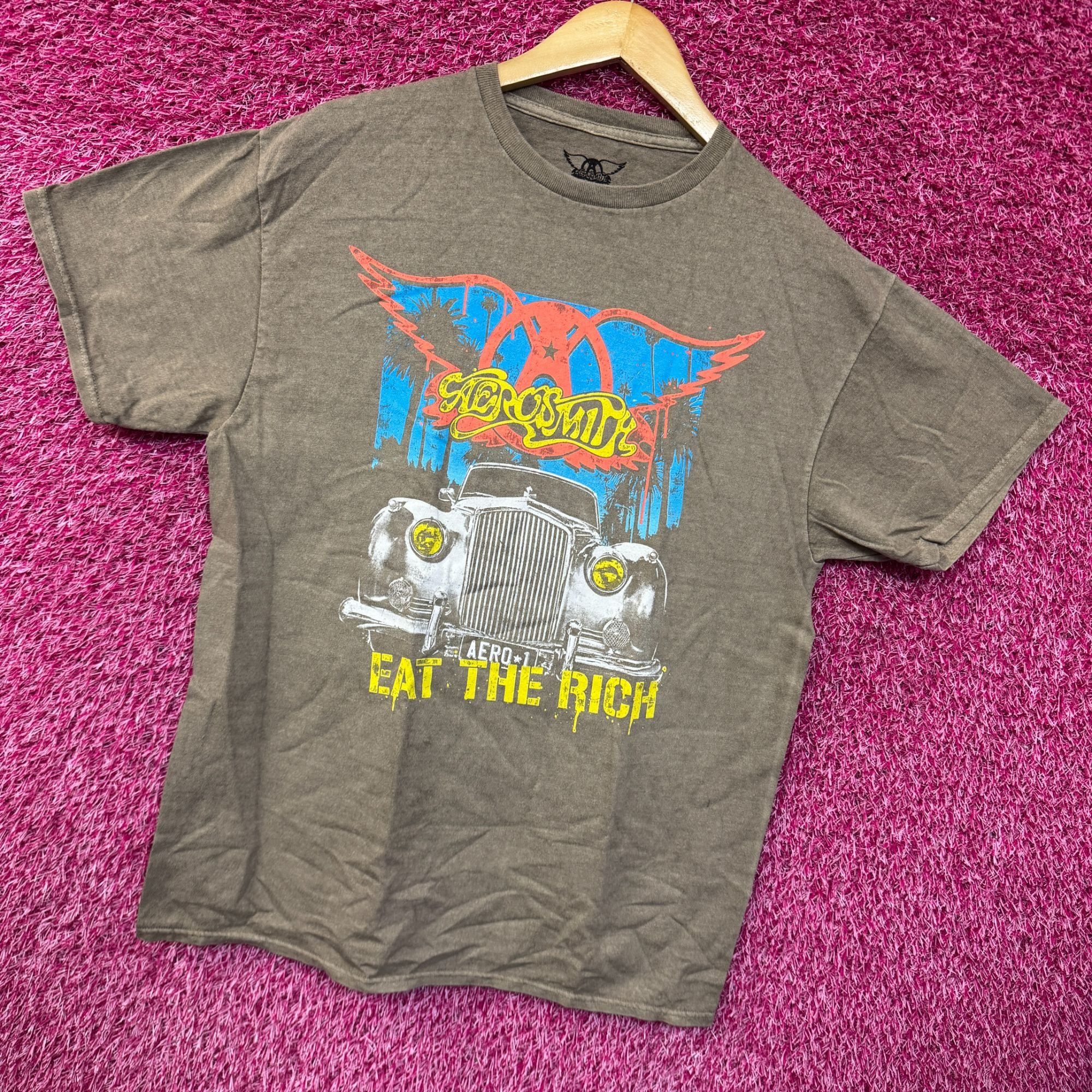 Aerosmith Aerosmith Eat The Rich Album Cover Art Arena Rock Band Tee M Size US M / EU 48-50 / 2 - 3 Thumbnail
