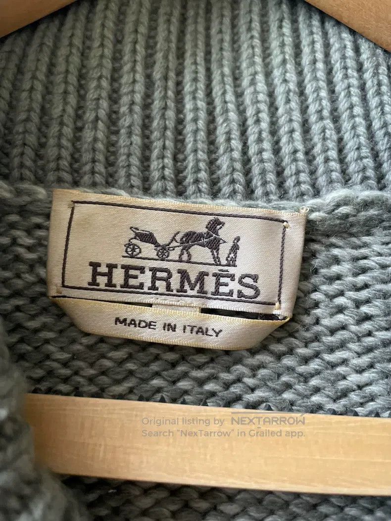 Hermes Hermes Gray Sweater Size XL / US 12-14 / IT 48-50 - 2 Thumbnail