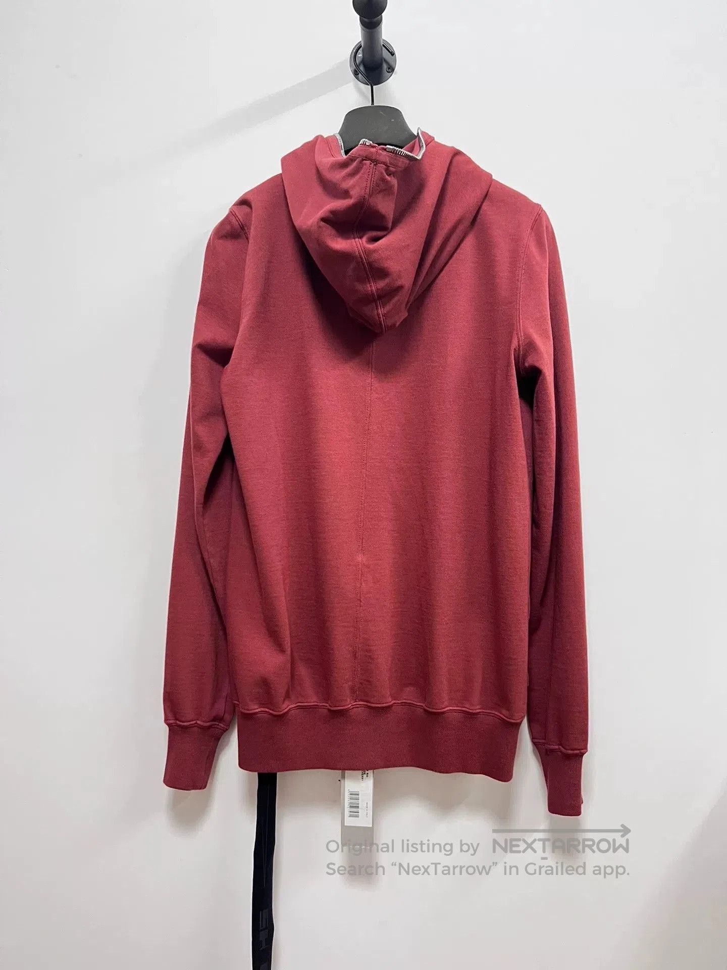 Rick Owens Rick Owens Dark Cherry Zip Hoodie Size S. Size US S / EU 44-46 / 1 - 2 Thumbnail