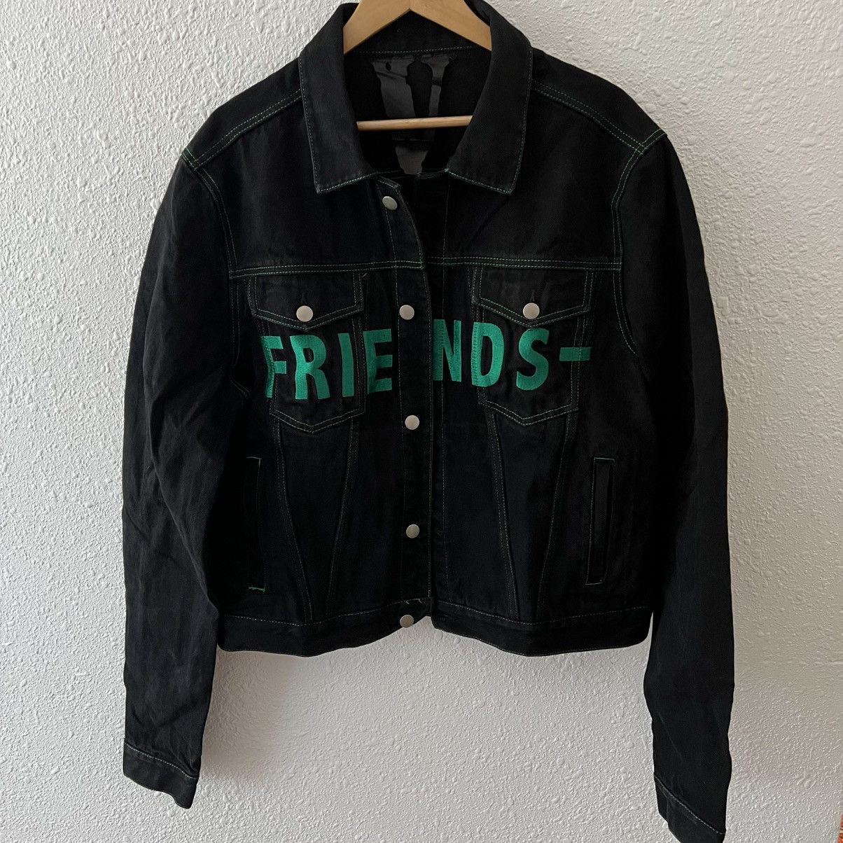 Vlone Vlone FRIENDS lil Black Jean Jacket Grailed