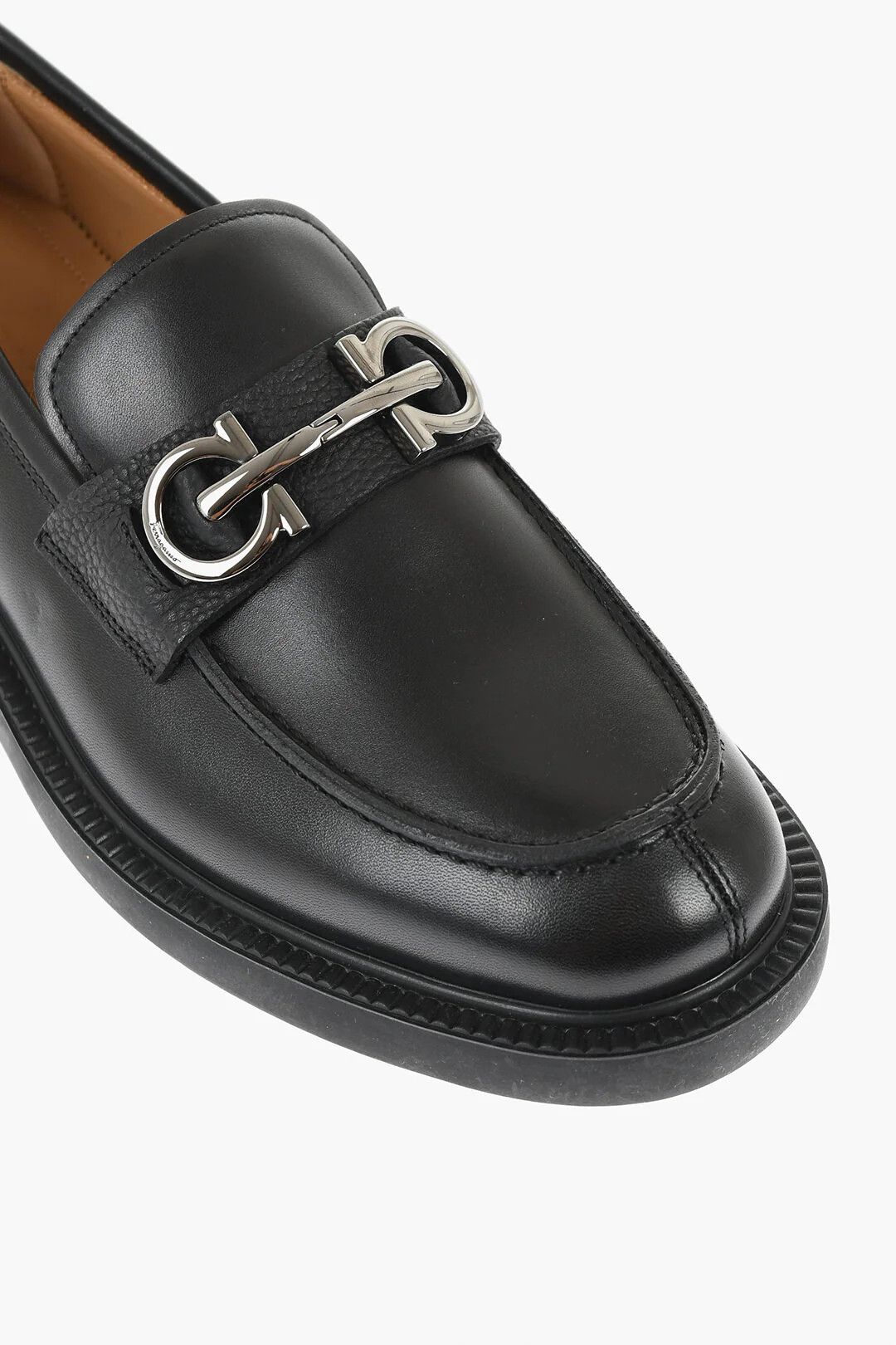 Salvatore Ferragamo og1mm0426 Leather Moccasins in Black Size US 7 / EU 40 - 4 Thumbnail