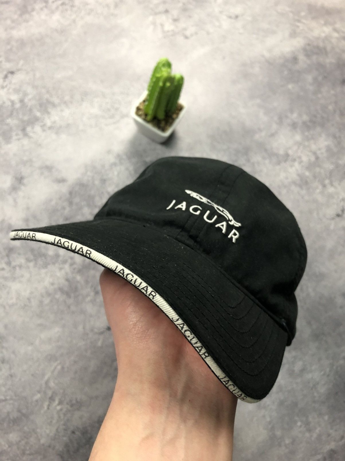 Other JAGUAR Vintage Big Logo Cap Hat Black Streetwear Dad Hype Size ONE SIZE - 2 Thumbnail