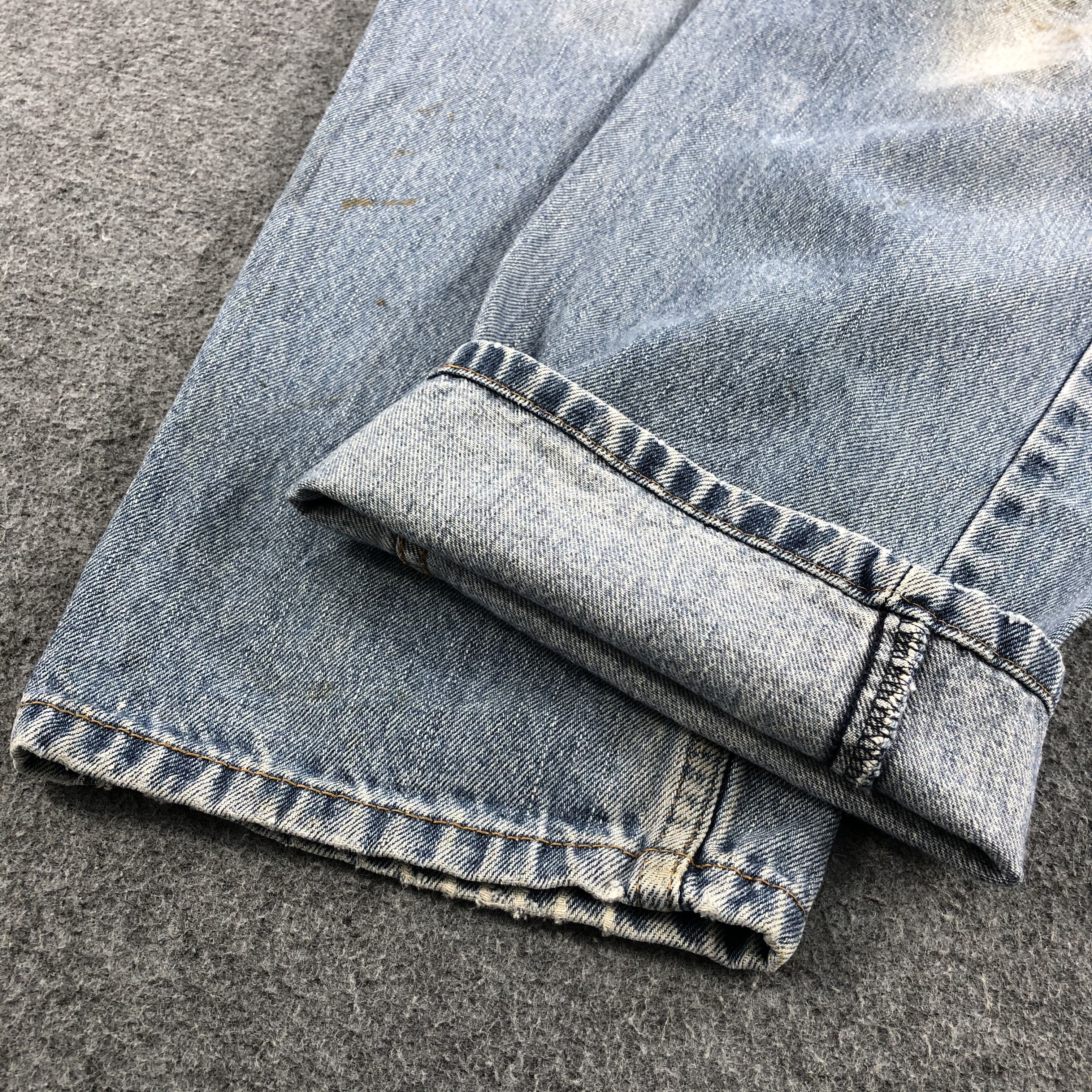 Levi's Vintage Levis 550 Jeans Relaxed Fit Stone Wash Denim KJ553 Size US 35 - 6 Thumbnail