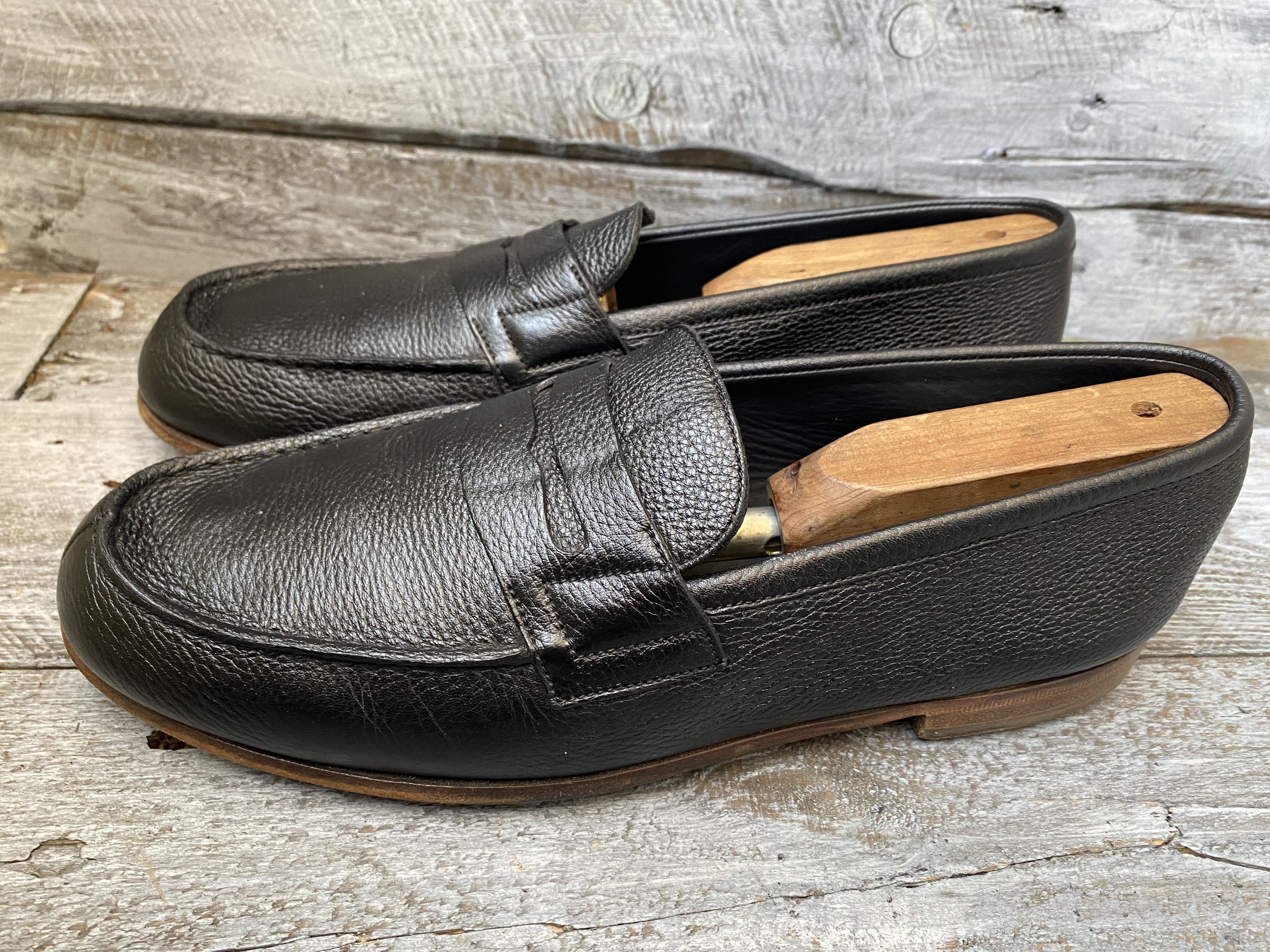 Designer × J.M. Weston Jm weston penny loafers, pebble grain shoes uk7.5 Size US 8.5 / EU 41-42 - 5 Thumbnail