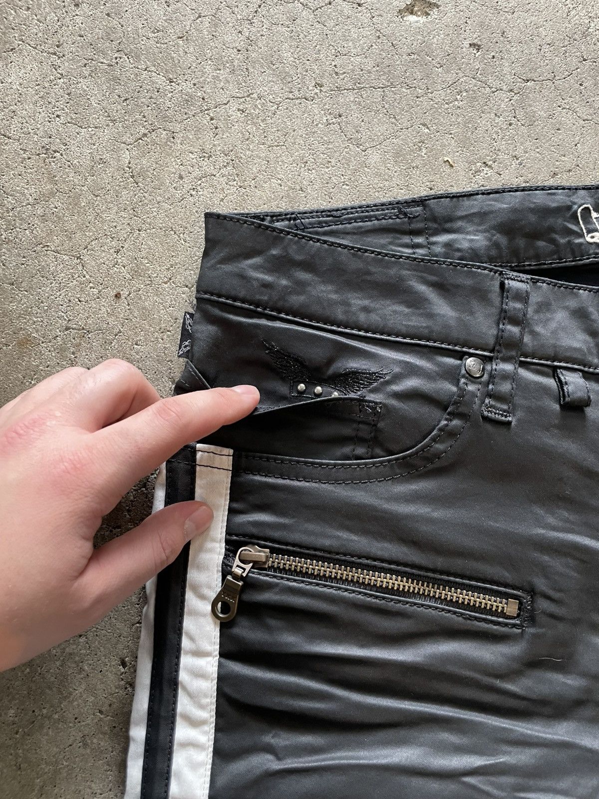 Robins Jeans Robins Jean Biker Denim Size US 32 / EU 48 - 4 Thumbnail