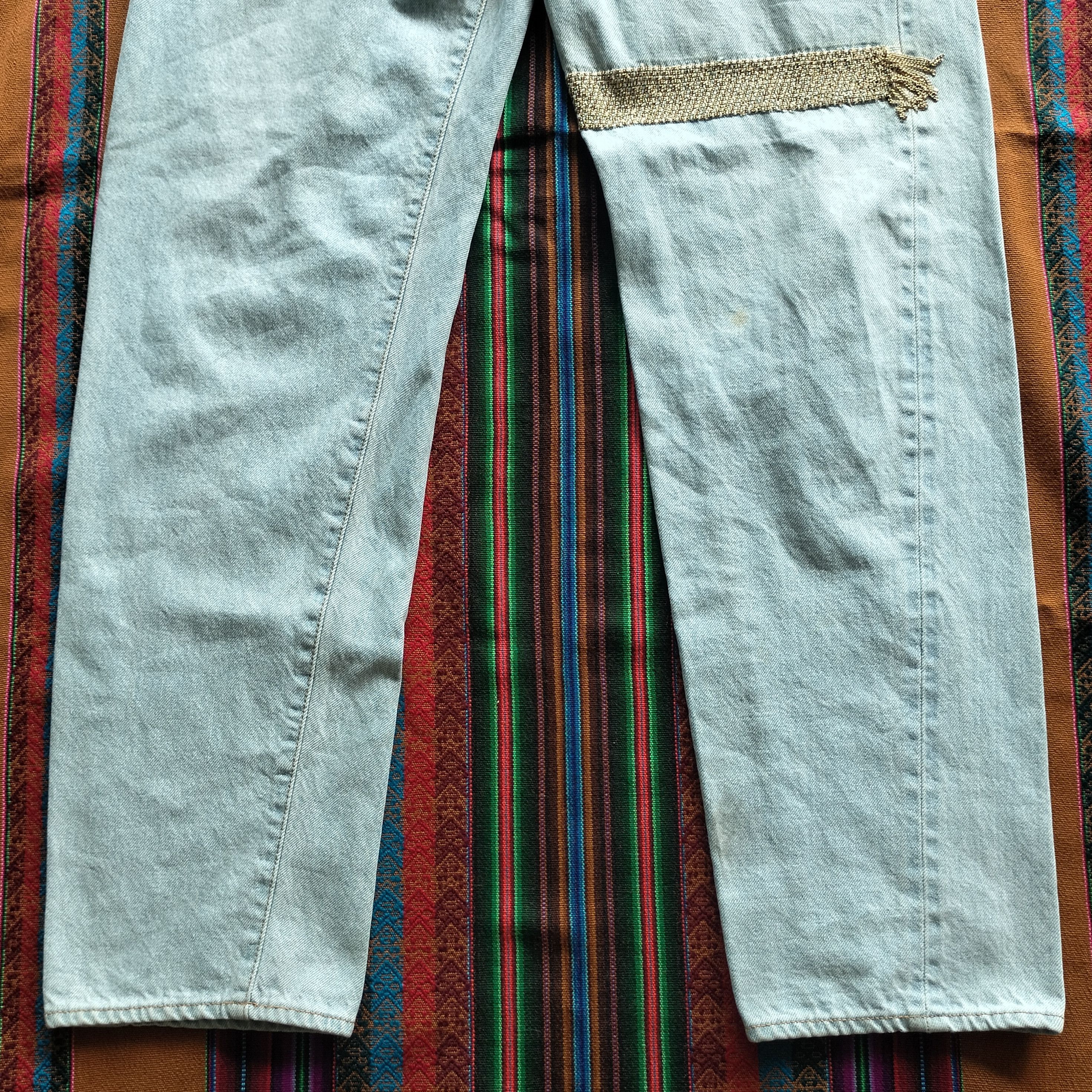 Tete Homme 20AW Kiminori morishita and yellow chain denim Size US 30 / EU 46 - 3 Thumbnail