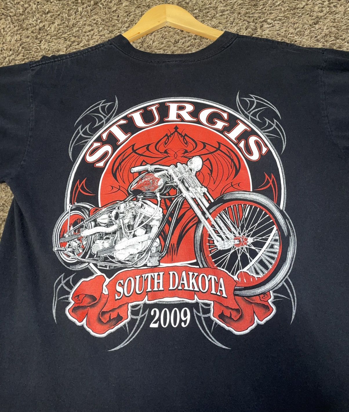 Harley Davidson × Vintage Sturgis “The Party Never Ends” 2009 T-Shirt Size US L / EU 52-54 / 3 - 5 Thumbnail