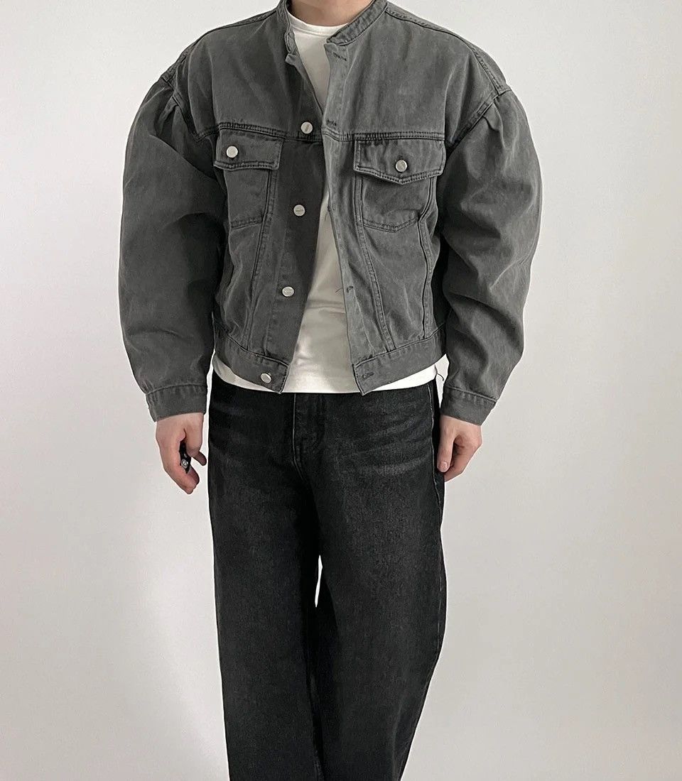 Japanese Brand × Vintage Denim Casual with Pockets hip-hop bomber jacket y2k 90’s Size US L / EU 52-54 / 3 - 3 Thumbnail