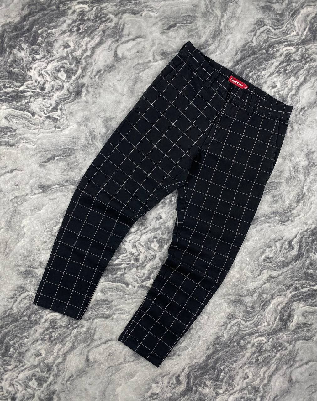 Supreme Supreme Chech Work Pants Trousers Men Size 30 Black Size US 30 / EU 46 - 1 Thumbnail