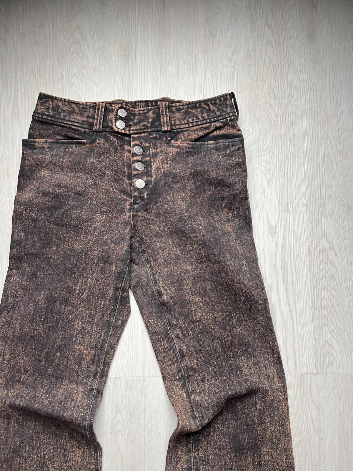 If Six Was Nine Tornado Mart Mudmax Flared Denim Vkei Lgb Kmrii style Size US 29 - 3 Thumbnail