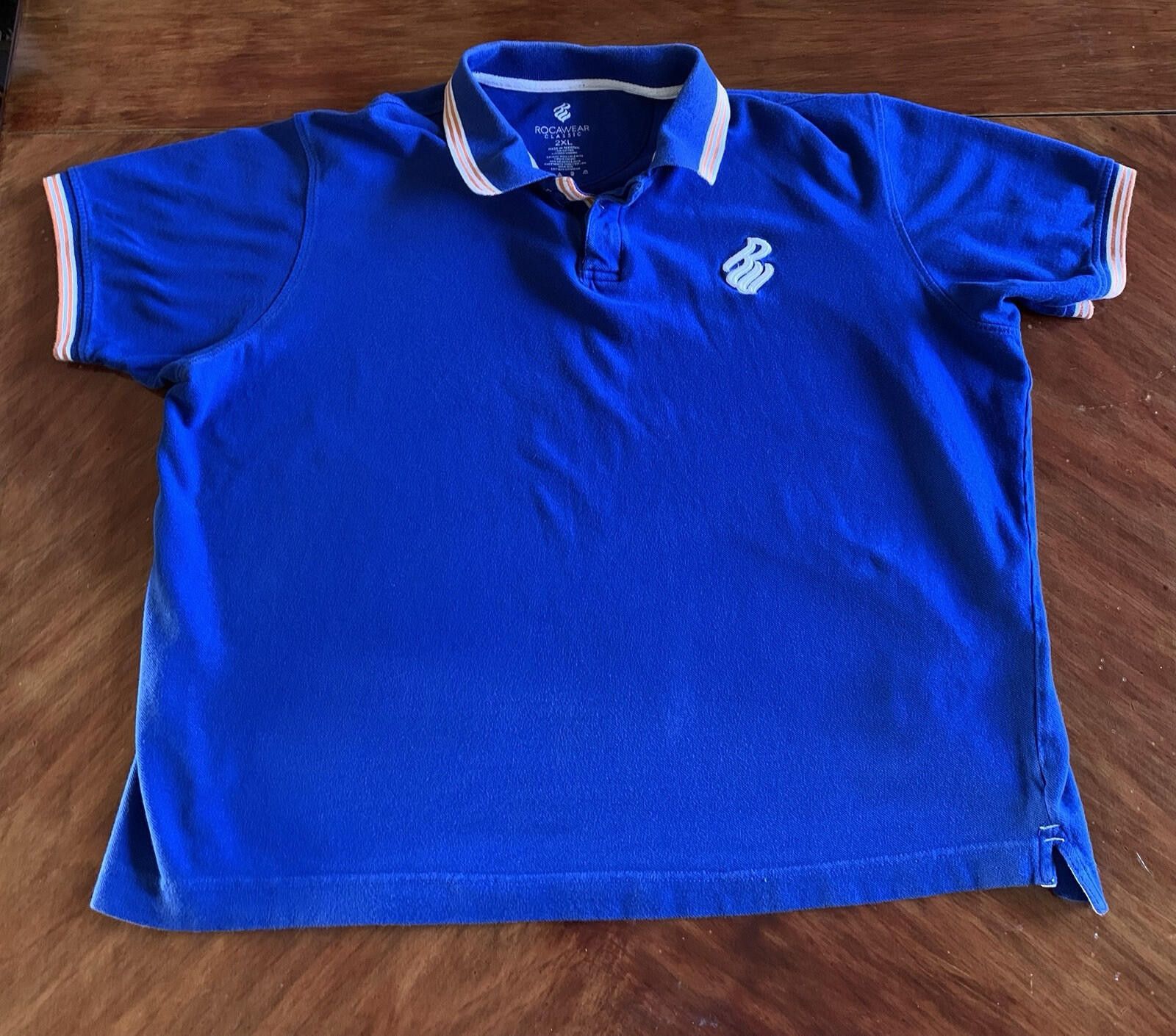 Rocawear Men's blue Rocawear Classic 2XL polo shirt Size US XXL / EU 58 / 5 - 6 Thumbnail