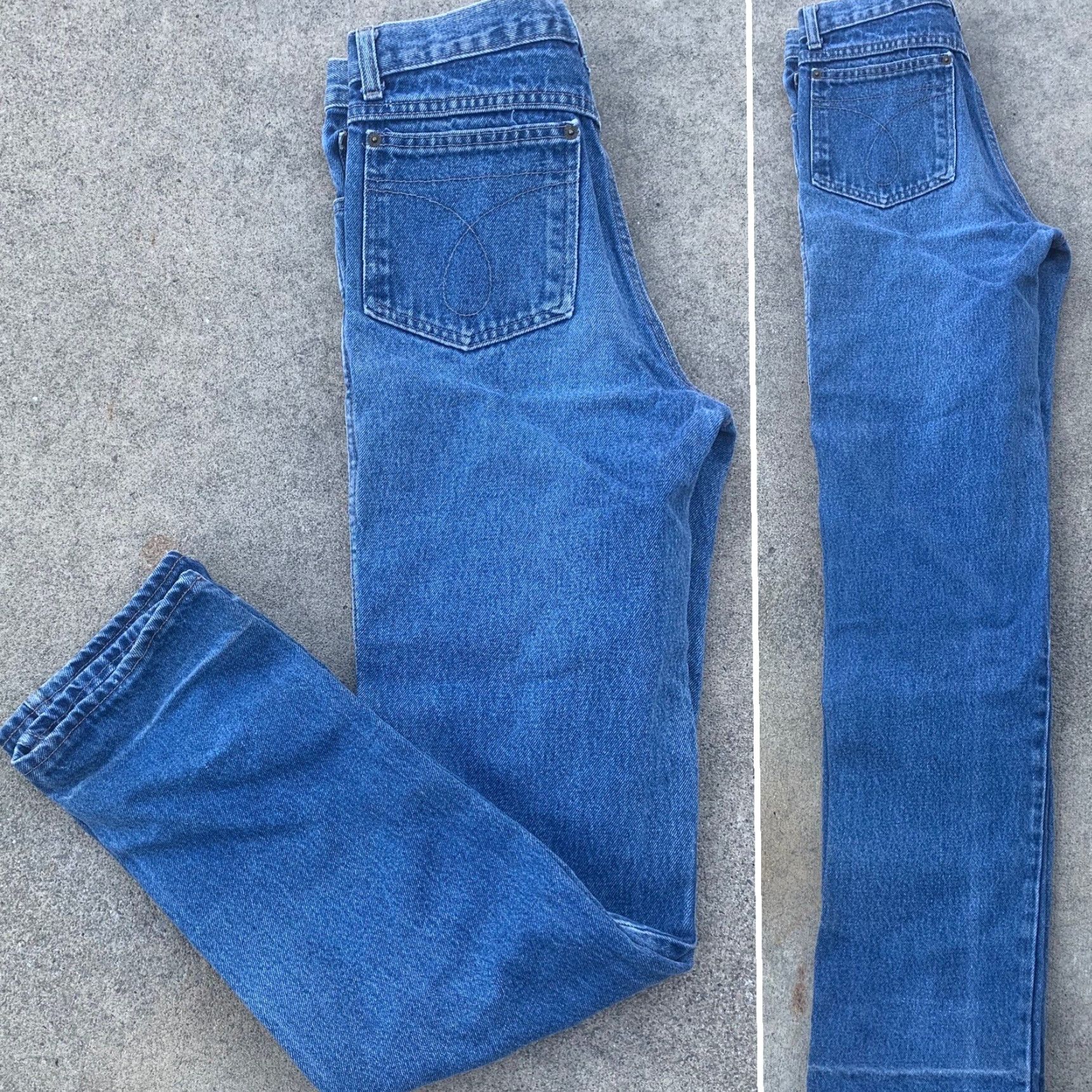 Calvin Klein VINTAGE Calvin Klein Jeans High Waist Union Label Size 28 Made In USA Denim Blue Jeans Size 28" / US 6 / IT 42 - 5 Thumbnail