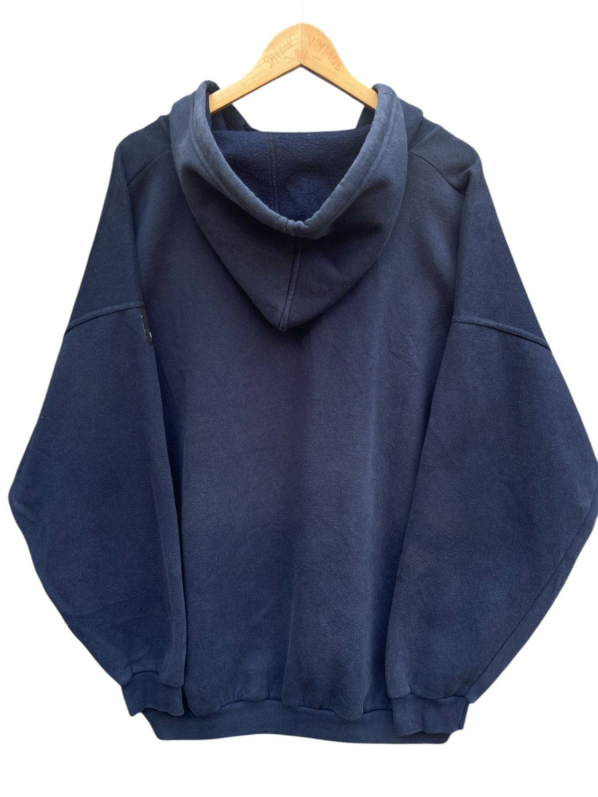 Adidas Vintage 90s Adidas Equipment Hoodie, Trefoil Logo, Deep Navy Size US XXL / EU 58 / 5 - 2 Thumbnail