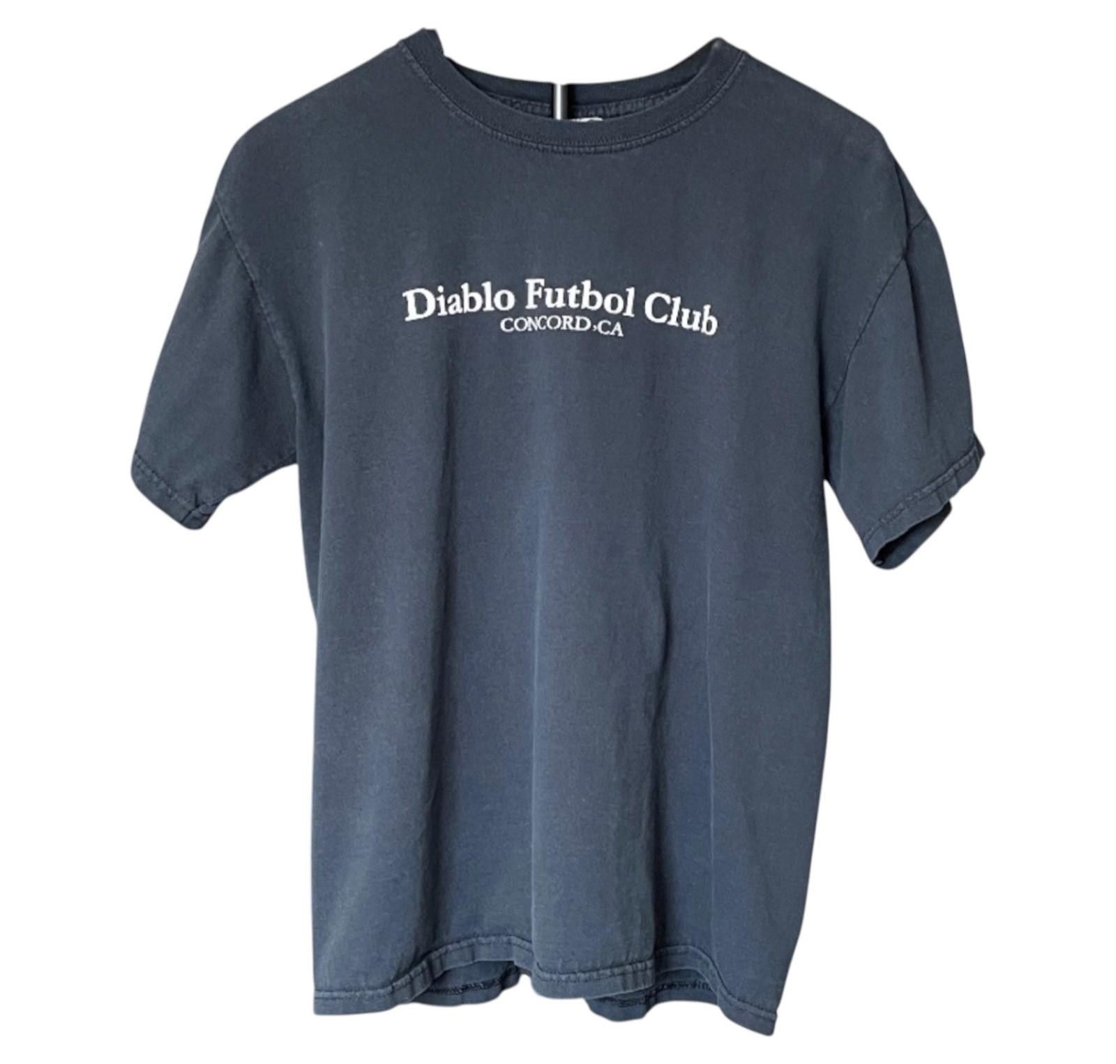 Diablo Futbol Club Concord CA Blue MED Soccer T-Shirt CLEAN