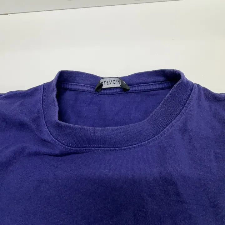 Balenciaga Balenciaga Balenciaga Logo Blue Tshirt for Men -2507 Size US L / EU 52-54 / 3 - 3 Thumbnail