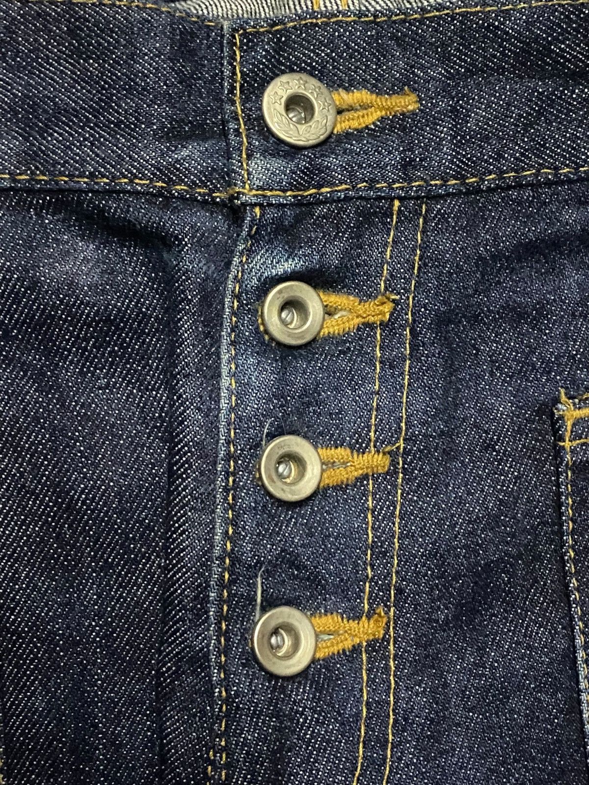 KOJIMA GENES Vintage Japanese Brand Slider Inpired Evisu 70s Jeans Size US 36 / EU 52 - 6 Thumbnail