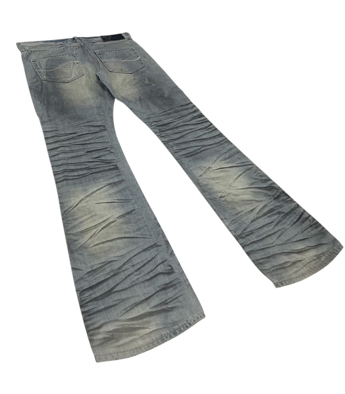 Hysteric Glamour CavariA Japan Studded Clawmarks Flare Jeans Size US 31 - 7 Thumbnail