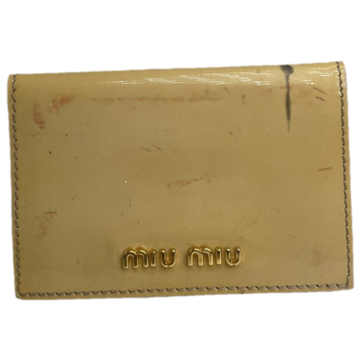 Miu Miu Beige Patent Leather Purse Size ONE SIZE - 1 Thumbnail
