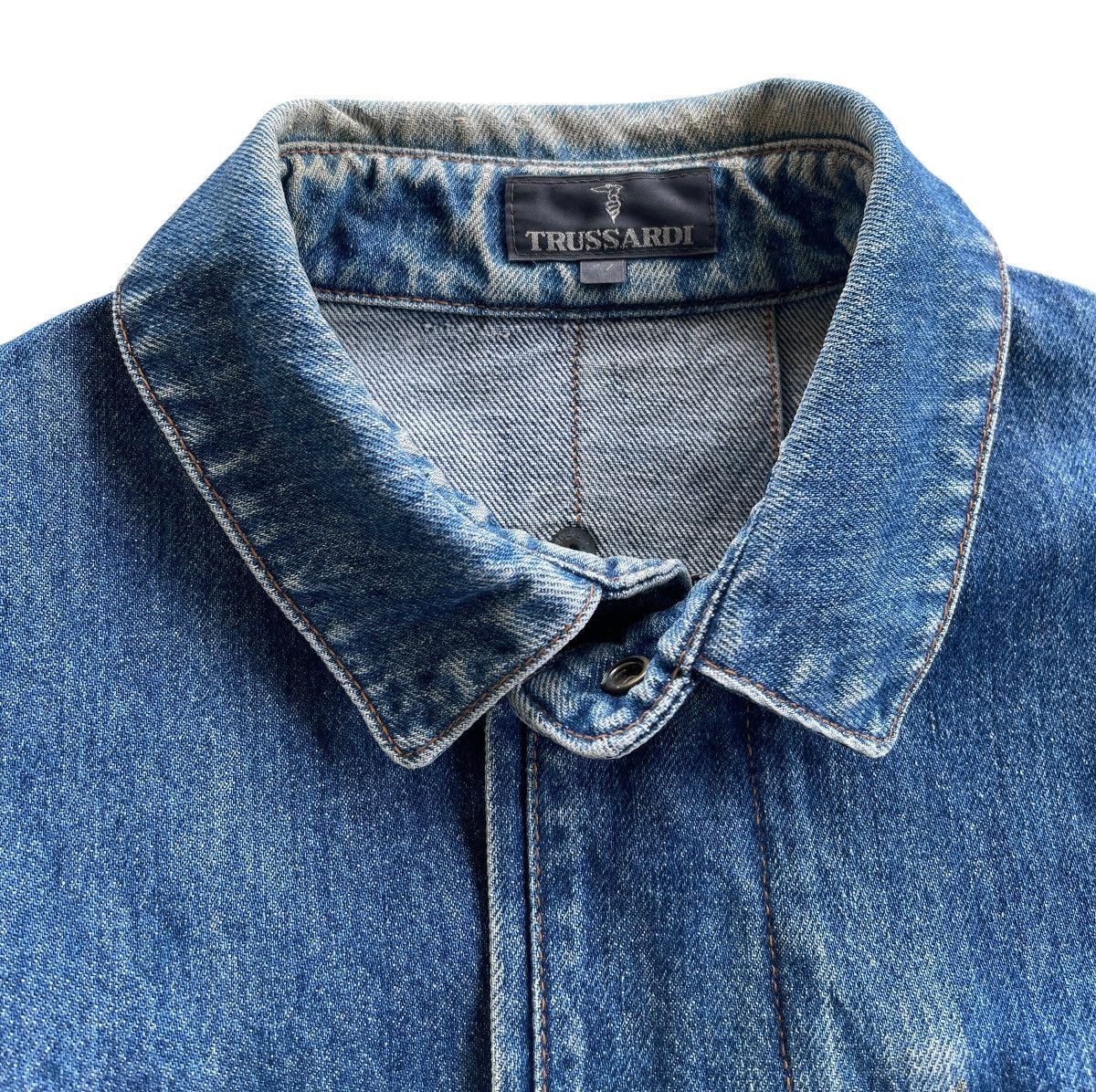 Trussardi Trussardi Denim Bomber Jacket Size US L / EU 52-54 / 3 - 8 Thumbnail