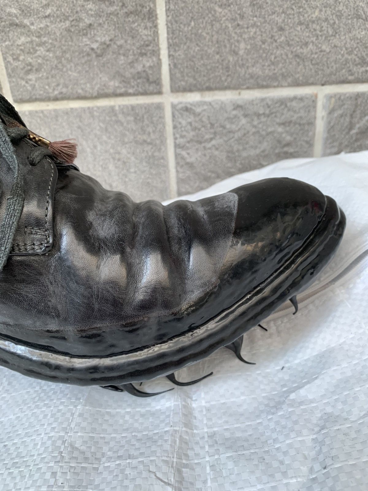 Carol Christian Poell CCP Object Dyed Lined Rubber-Drip “Goodyear” Derbys Size US 11.5 / EU 44-45 - 9 Thumbnail