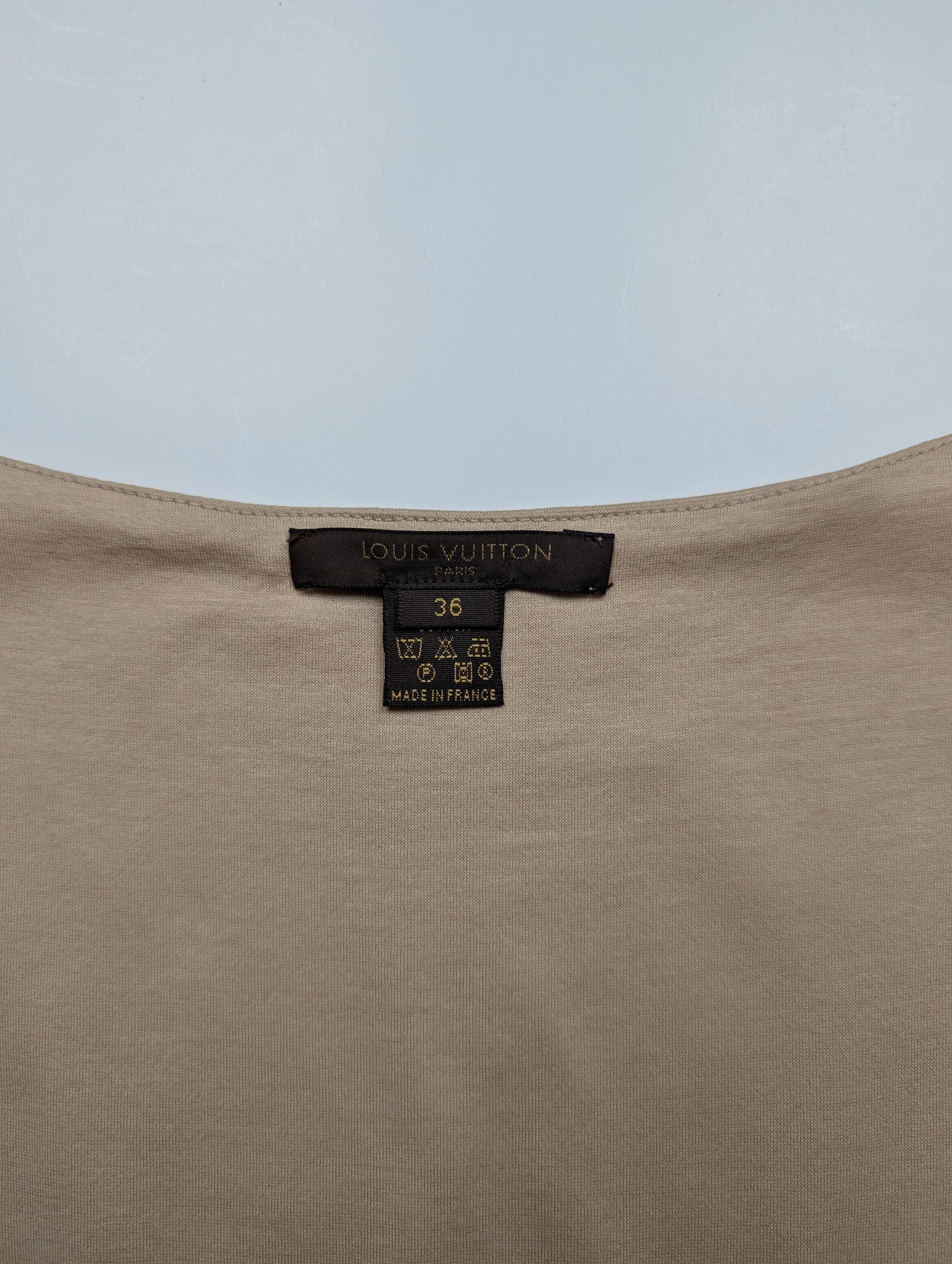 Louis Vuitton Louis Vuitton Beige Dress With Ruffle Collar Size XS / US 0-2 / IT 36-38 - 4 Thumbnail