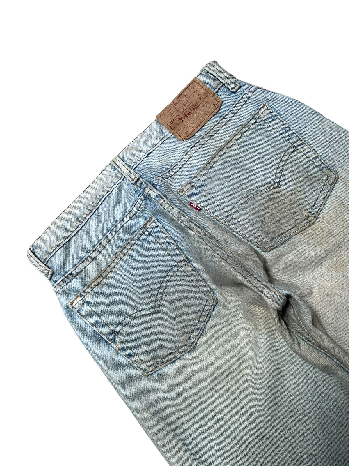 Levi's Vintage 80s Levi’s Paint Splattered Dirtied Wash Ripped Jean Size US 30 / EU 46 - 9 Thumbnail