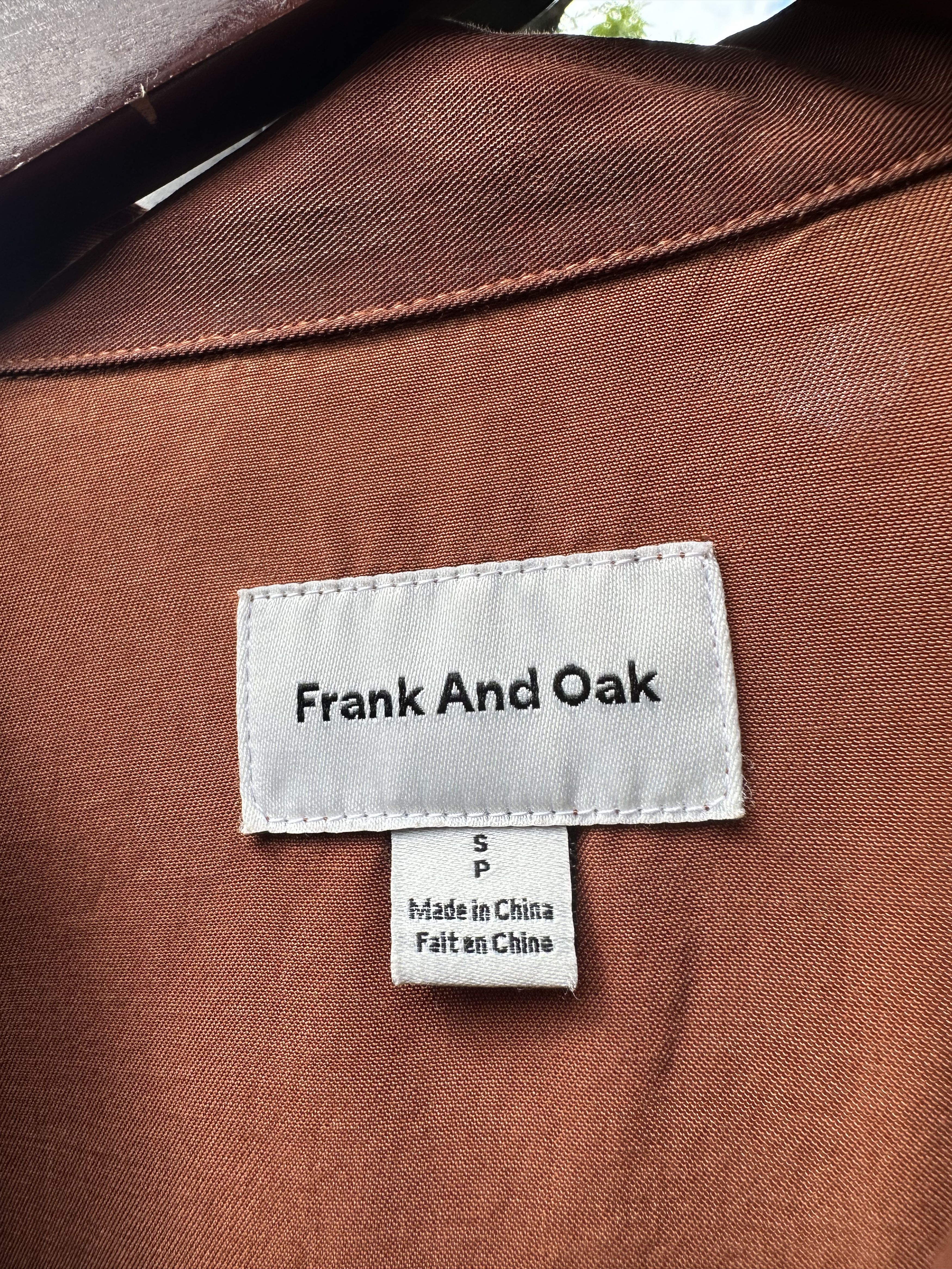 Frank & Oak Tencel Camp Collar Size US S / EU 44-46 / 1 - 2 Thumbnail