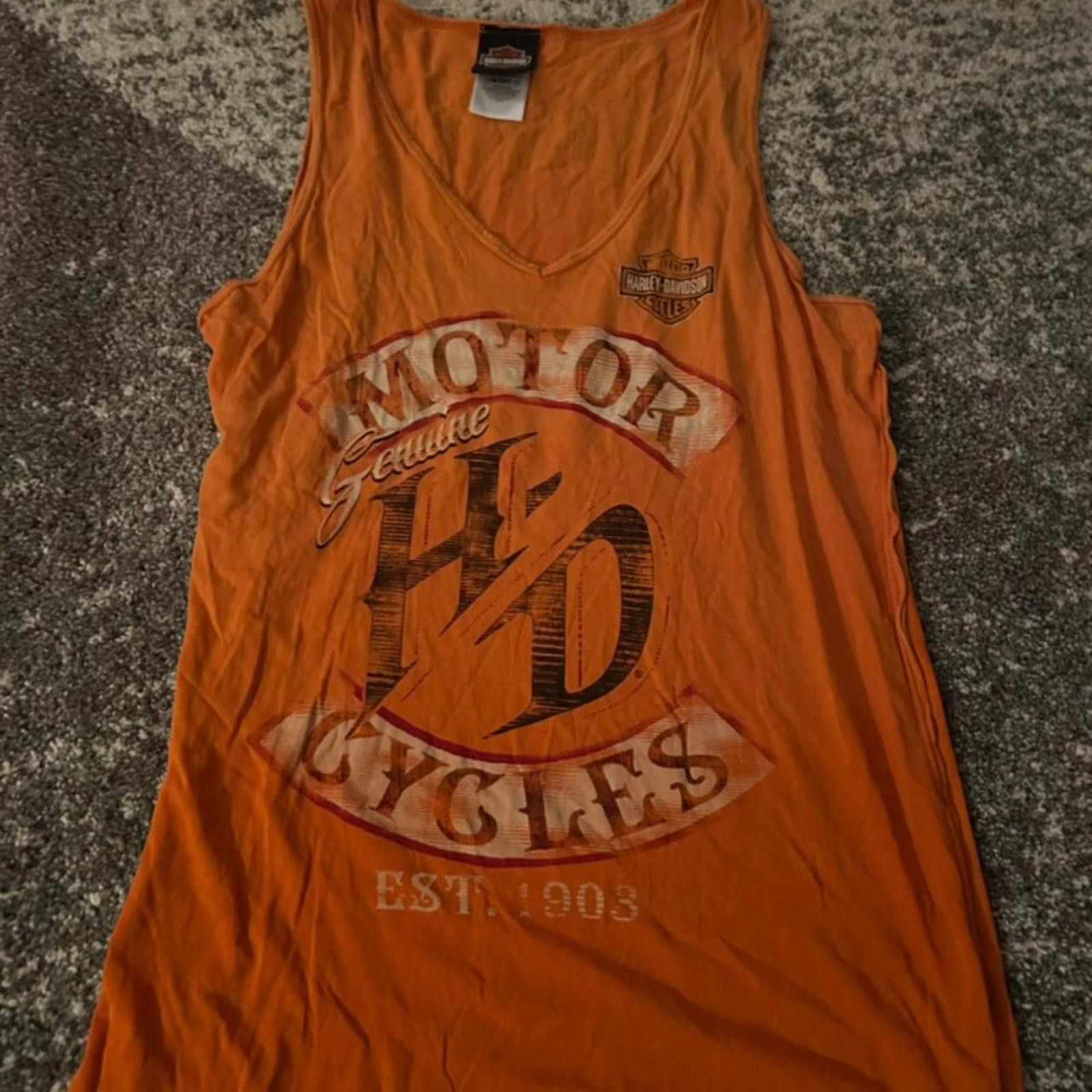 Harley Davidson Vintage Harley-Davidson Women's Tank Black Widow Edition Size L / US 10 / IT 46 - 1 Thumbnail