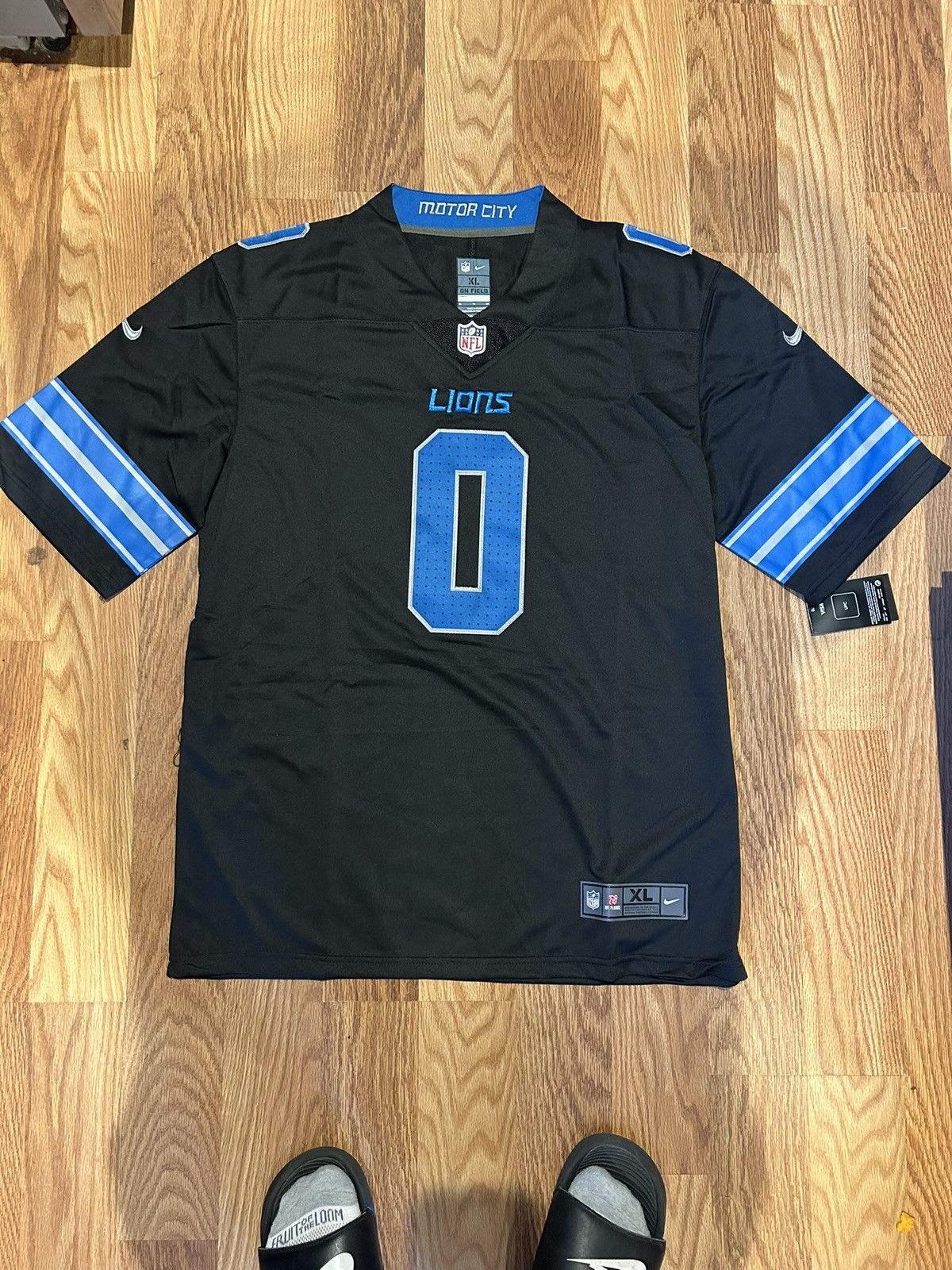 Nike New Large Black Detroit Lions Jahmyr Gibbs jersey Size US L / EU 52-54 / 3 - 2 Thumbnail