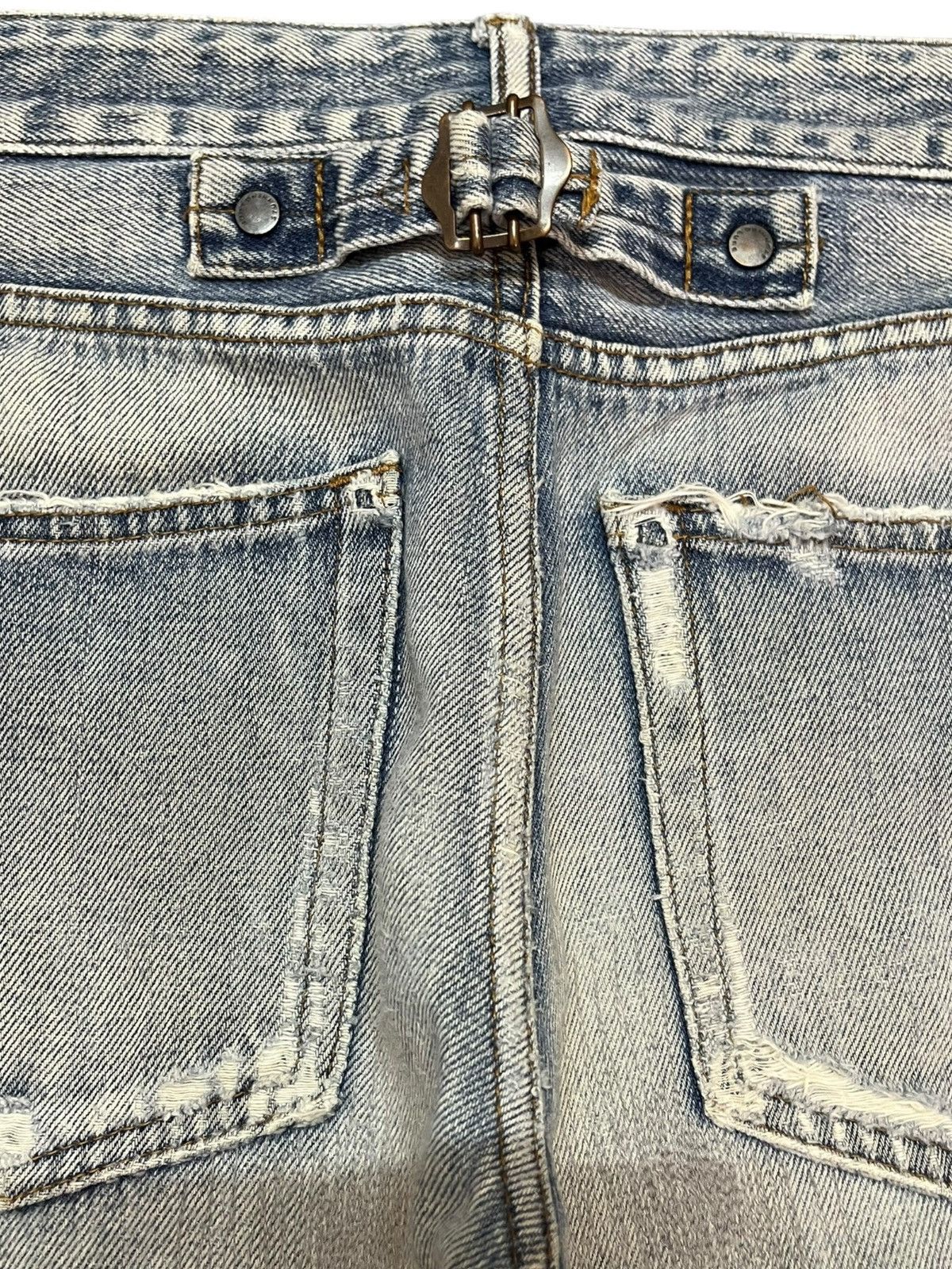 Japanese Brand Vintage Stunning Lure Selvedge Faded Whiskers Denim Size US 29 - 8 Thumbnail