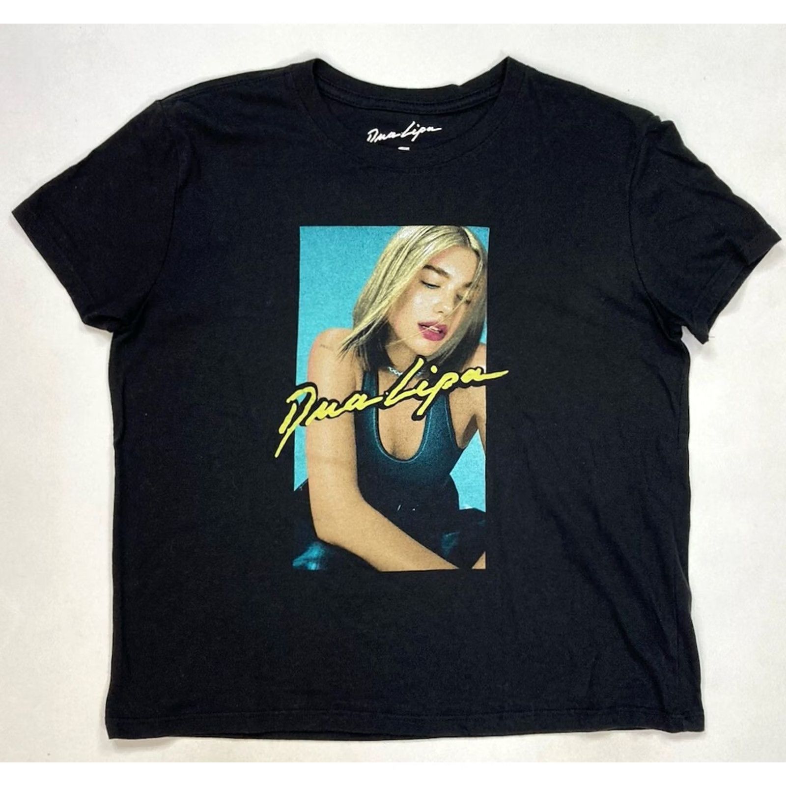 Vintage Dua Lipa Shirt Women Small Black Short Sleeve Crew Neck T-Shirt Music Size S / US 4 / IT 40 - 2 Thumbnail