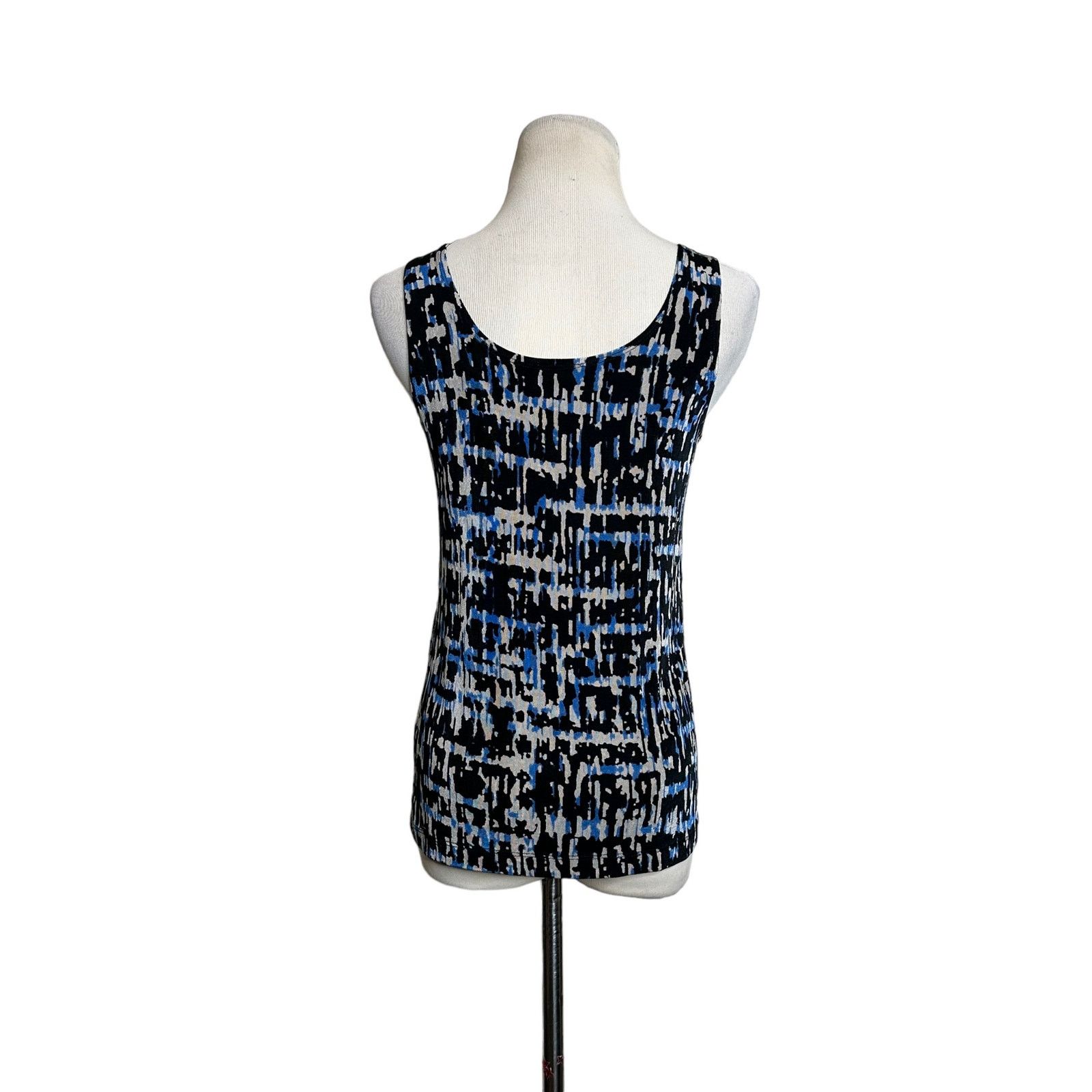 Chicos Chico's Travelers bblack blue tan top size 0 - small Size S / US 4 / IT 40 - 9 Thumbnail