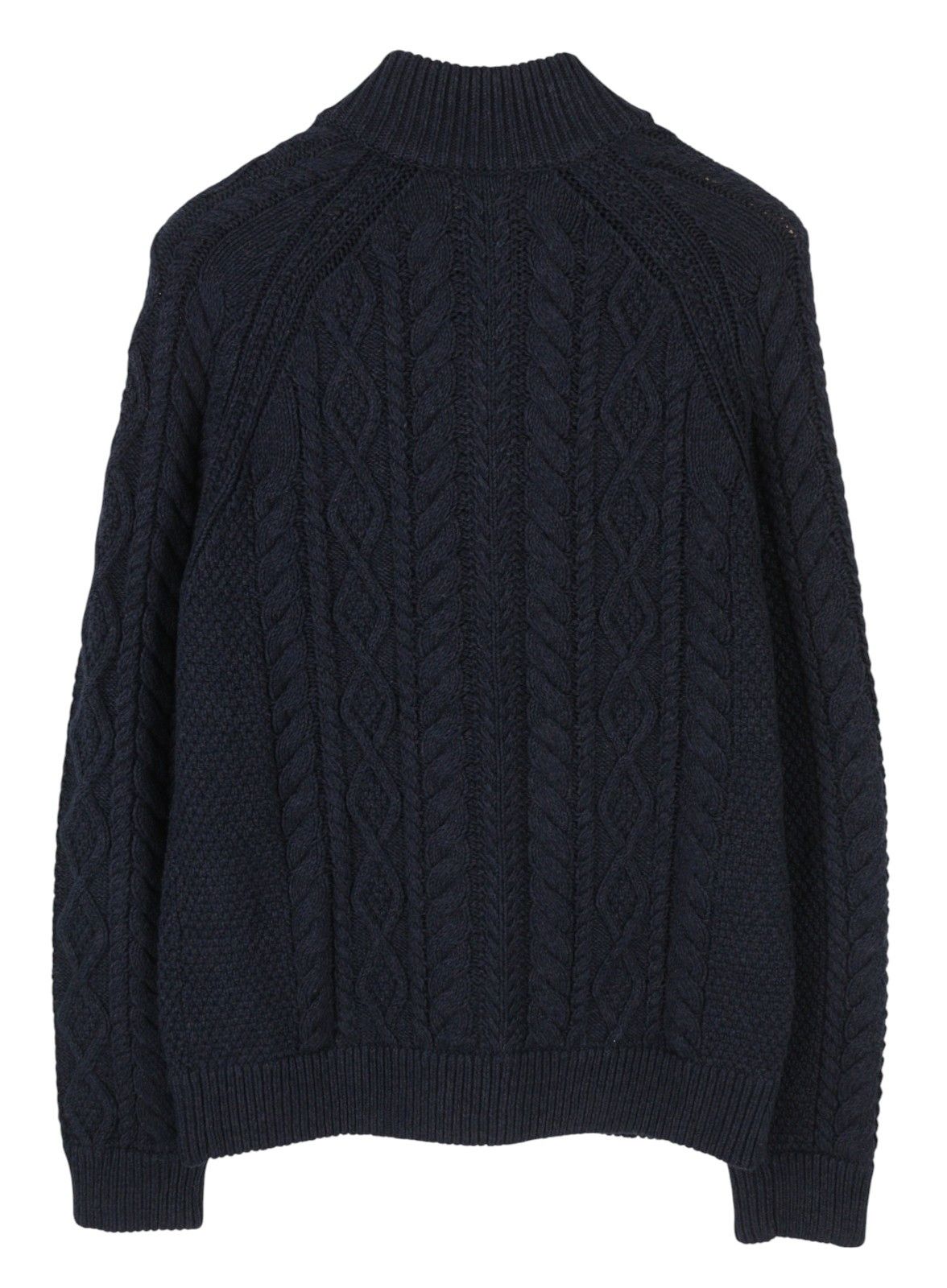 Ralph Lauren Dark Blue L Cable Knit Button Cardigan 86942 Size US L / EU 52-54 / 3 - 4 Thumbnail