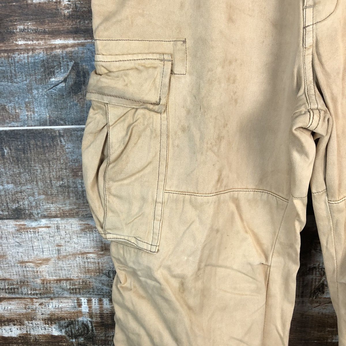 Japanese Brand DL Flash Report Brown Cargo Multipocket Pants #C117 Size US 30 / EU 46 - 9 Thumbnail