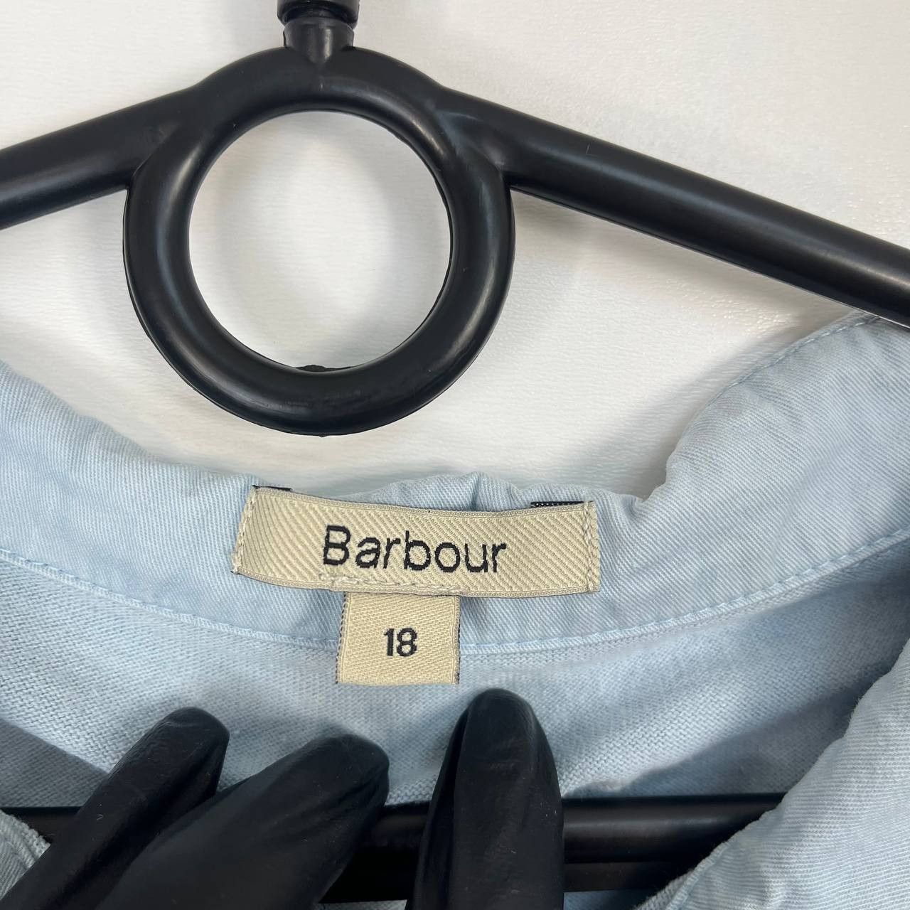 Barbour Barbour Long Sleeve Polo Shirt Womens Light Blue Rugby Sz 44 Size US XL / EU 56 / 4 - 4 Thumbnail