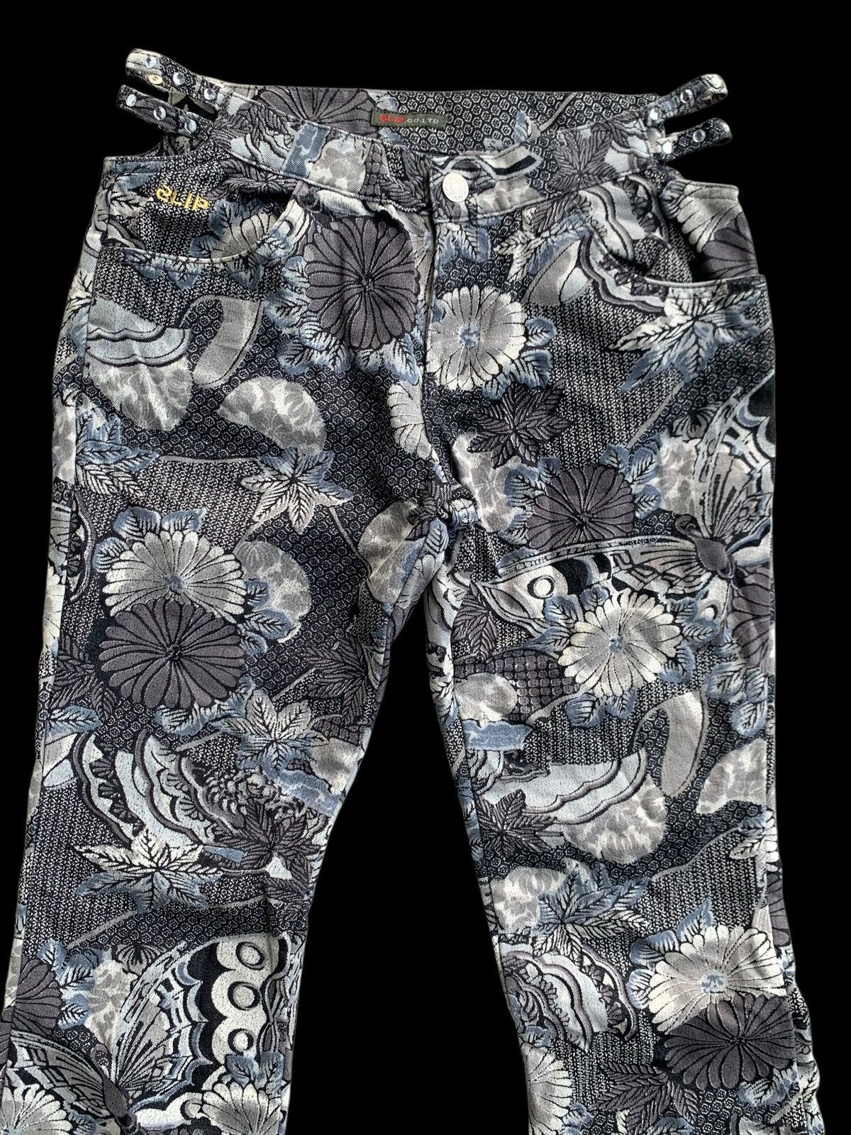 If Six Was Nine × Japanese Brand × Vintage Ladies FLARES Retro Flower Bell Bottoms Hippie vtg trousers Size 28" / US 6 / IT 42 - 12 Thumbnail