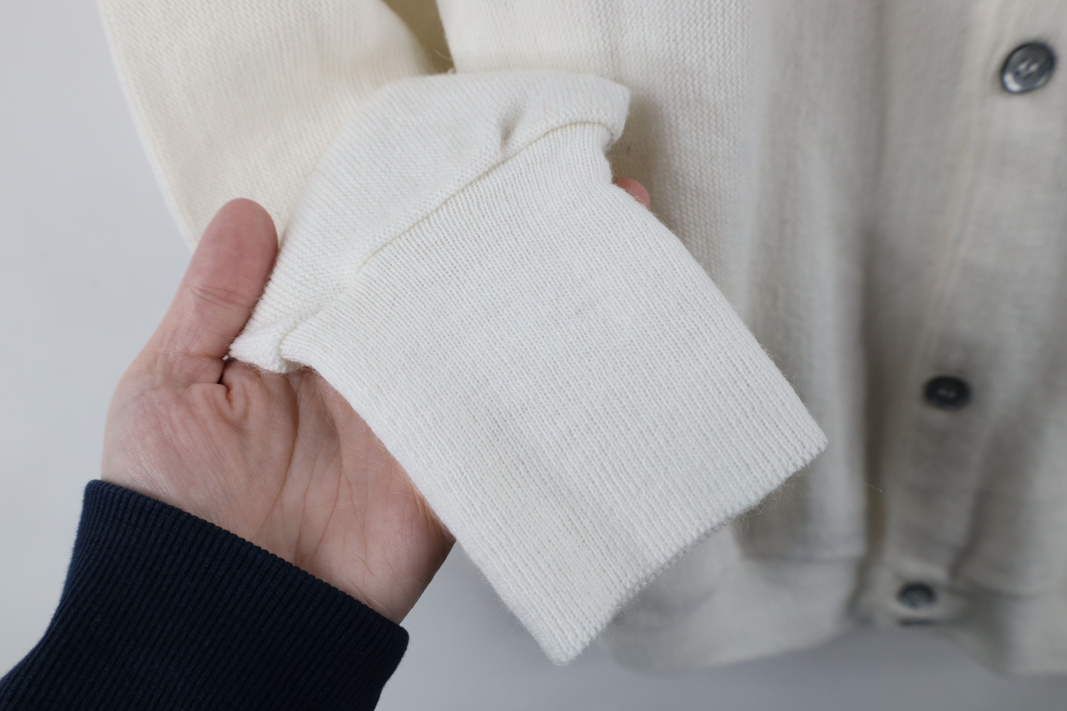 Izod × Vintage Vintage 80s 90s Izod Knit Cardigan Sweater White USA Acrylic Size US L / EU 52-54 / 3 - 7 Thumbnail