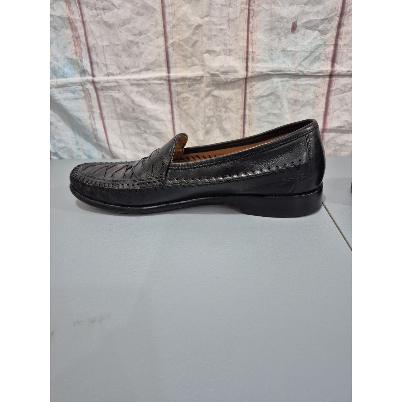 The Unbranded Brand Brass Boot Mens Shoes Size 8.5 M Leather Waved Black 9311401 Size US 8.5 / EU 41-42 - 5 Thumbnail