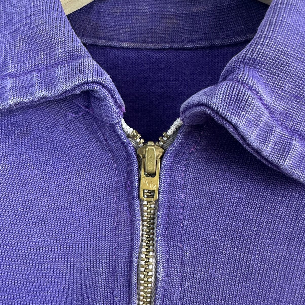 Vintage Vintage 1960s Sweatshirt M Purple 1/4 Zip Size US M / EU 48-50 / 2 - 3 Thumbnail