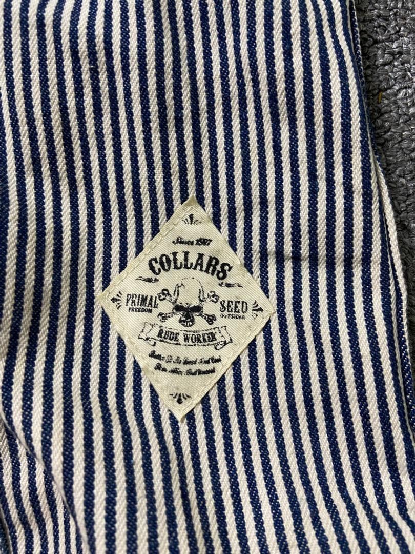 JACKROSE JACKROSE Collars Brand Stripe Workwear Shirt (187) Size US M / EU 48-50 / 2 - 5 Thumbnail
