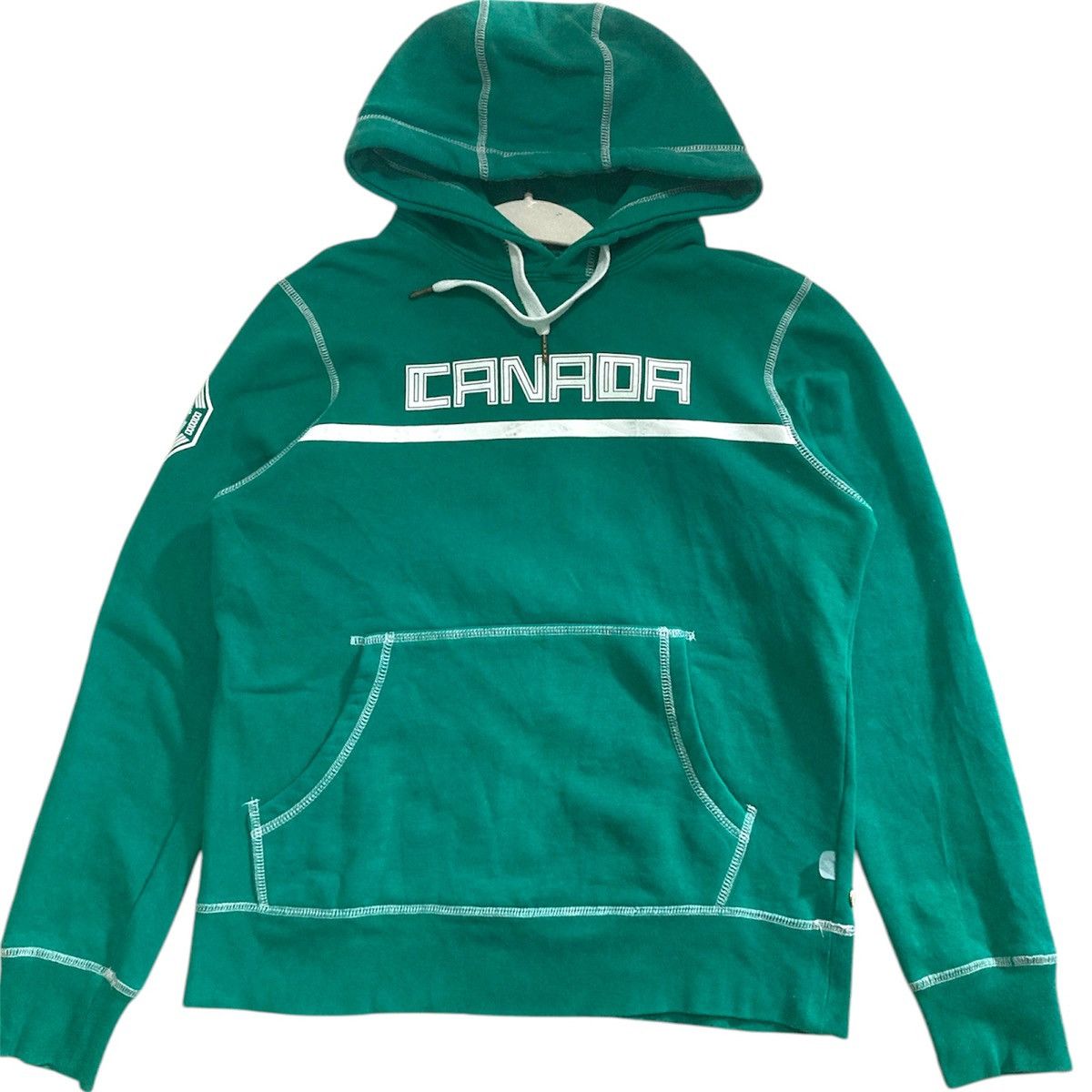Vintage HBC Official Women's Canadian Olympic Sweatshirt Green Size US XS / EU 42 / 0 - 1 Thumbnail