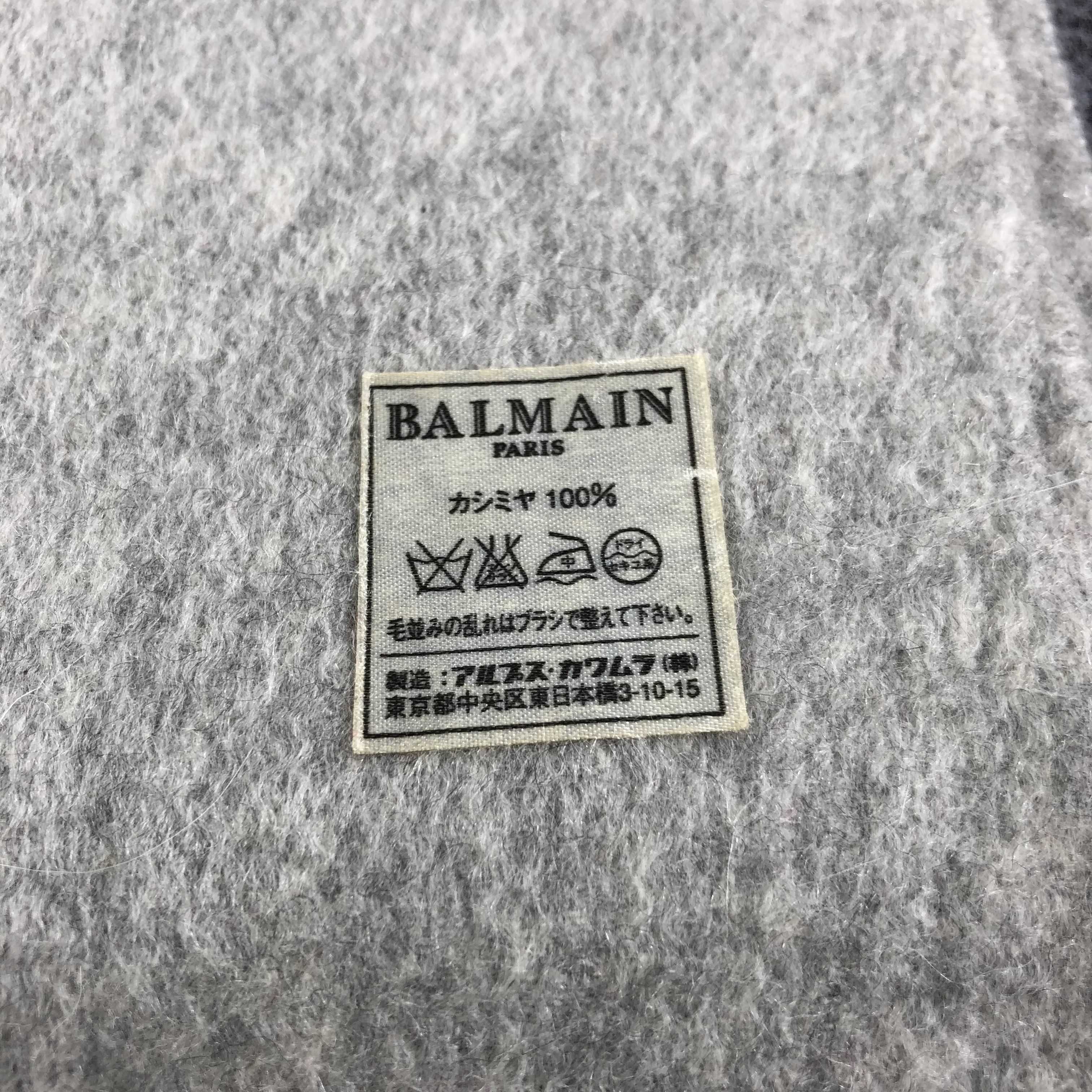 Pierre Balmain Pierre Balmain Cashmere Scarf Muffler V1256 Size ONE SIZE - 5 Thumbnail