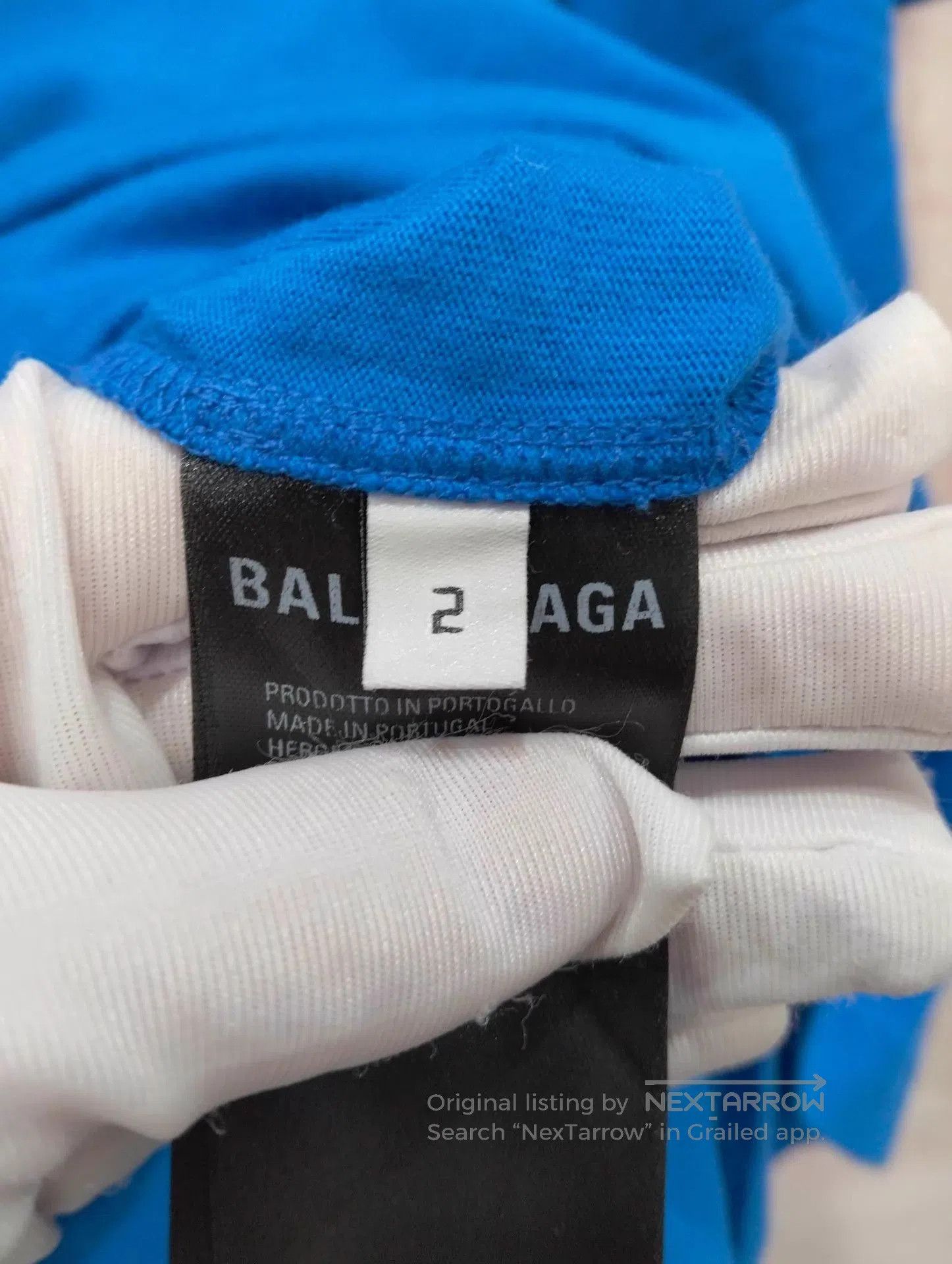 Balenciaga Blue Short Sleeve Graphic T. Size US M / EU 48-50 / 2 - 6 Thumbnail