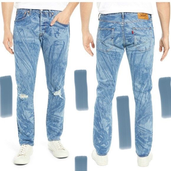 Levi's × Levi's Made & Crafted × Levi's Vintage Clothing BNWT JUSTIN TIMBERLAKE 501 ST Big E Slim Taper Washed Denim Jeans Pants Size US 33 - 9 Thumbnail